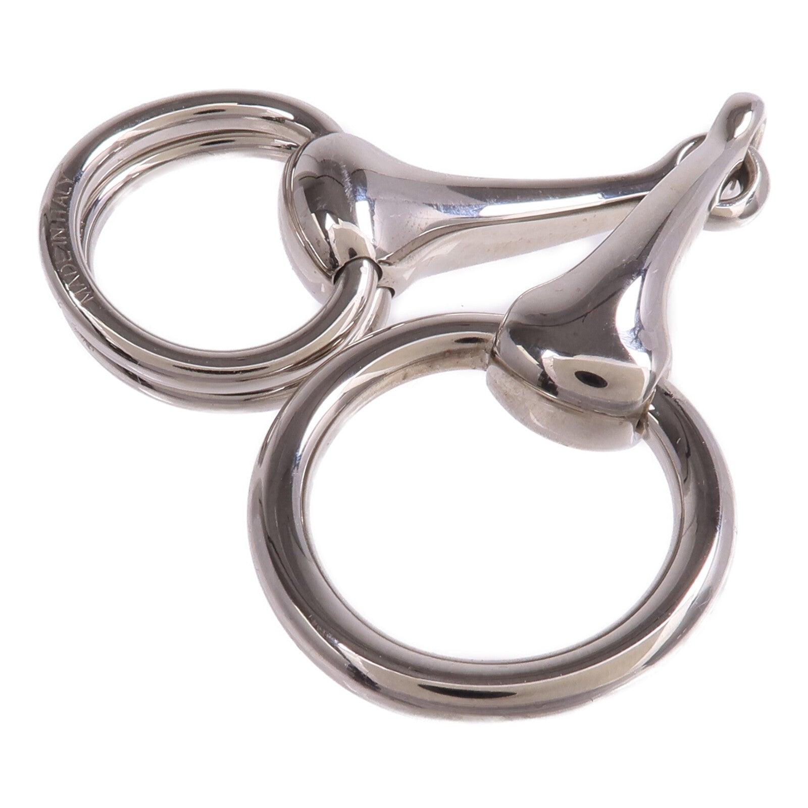 HERMES Palladium Plated Mors Scarf 90 Ring絲巾扣