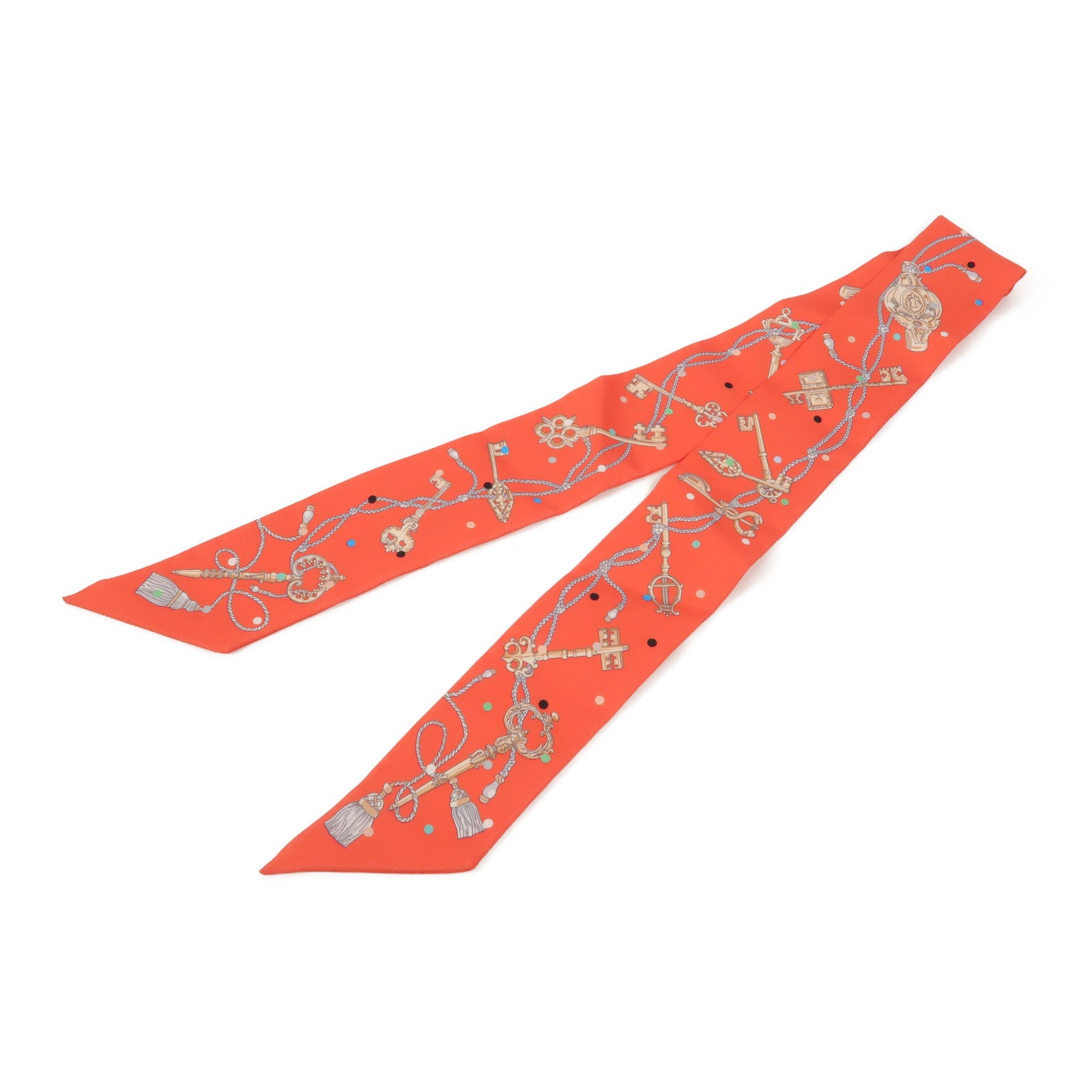HERMES 【激減優惠】絲質Twilly絲巾