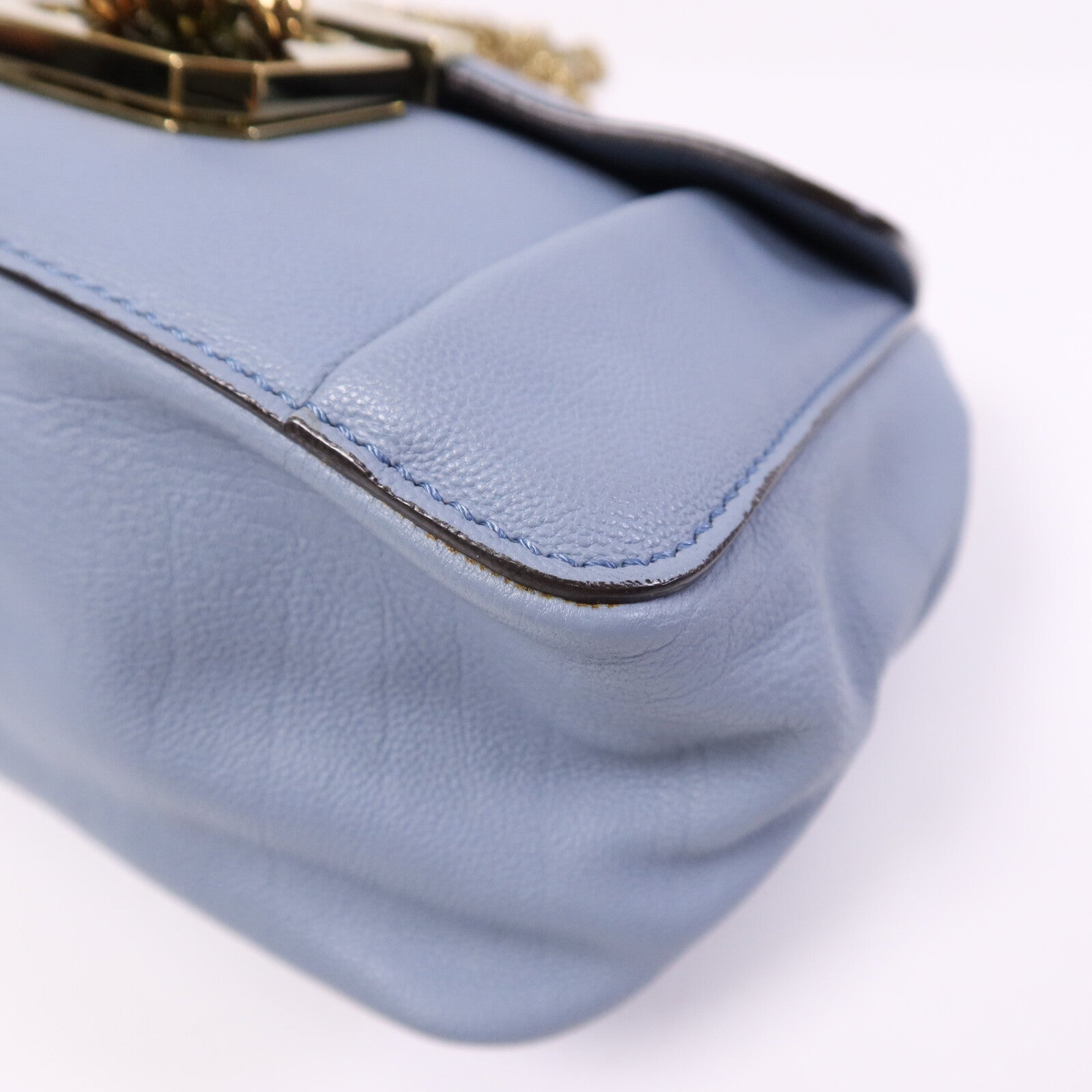 Chloe 【激減優惠】牛皮皮革Shoulder Bag金扣鏈帶肩背袋