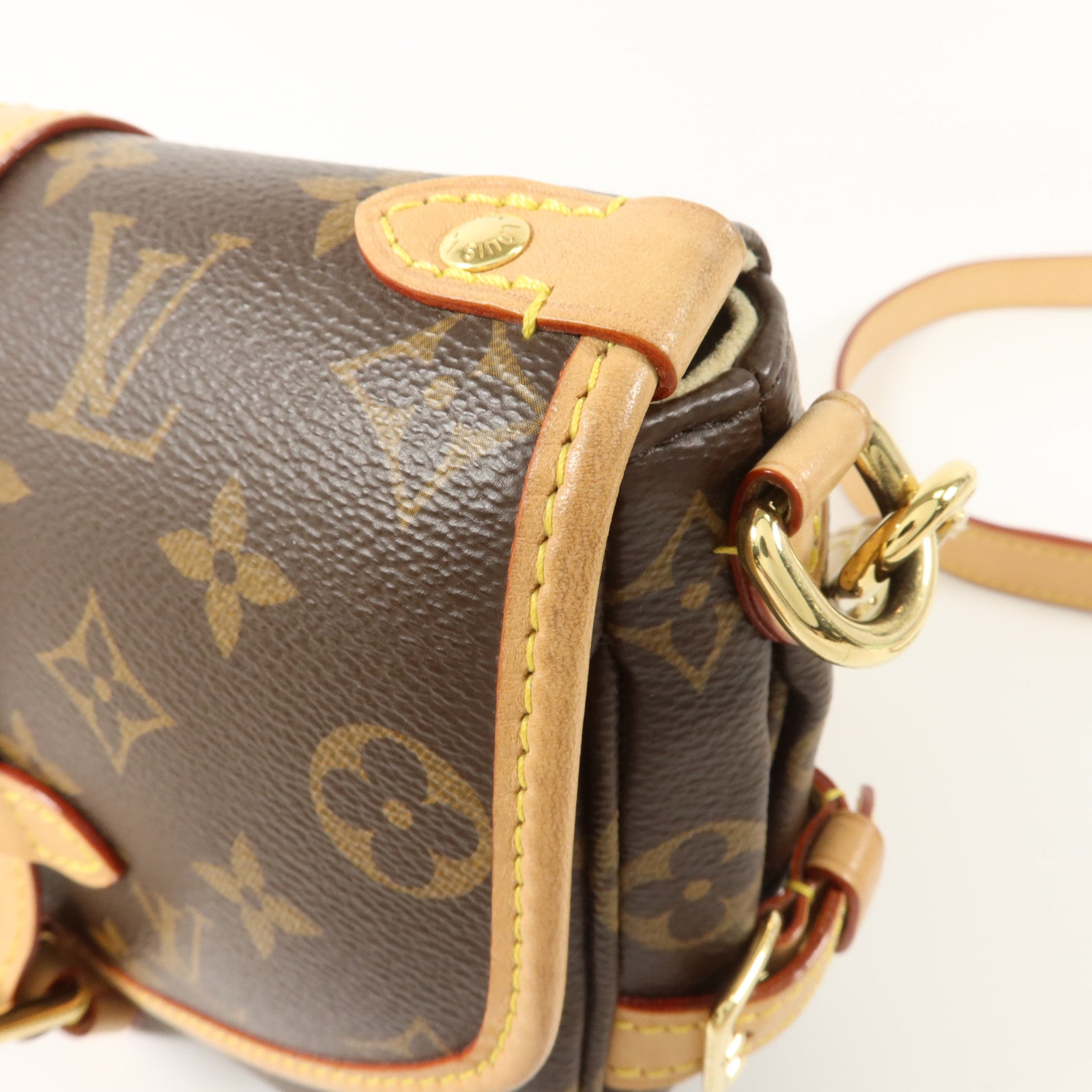 LOUIS VUITTON Monogram Saumur BB金扣手挽肩背兩用袋
