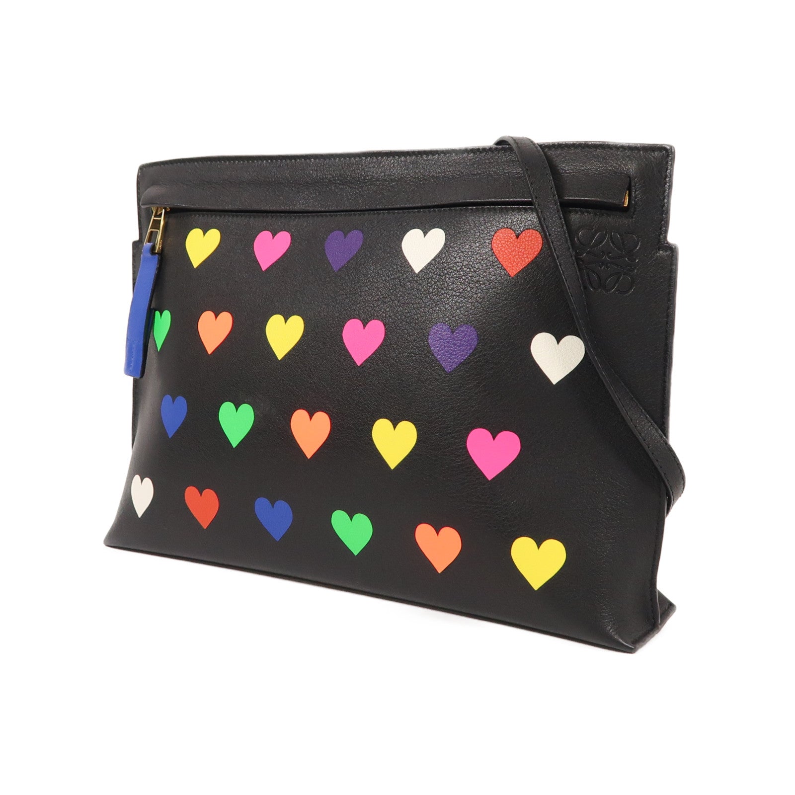 LOEWE 牛皮皮革Shoulder Bag金扣肩背袋