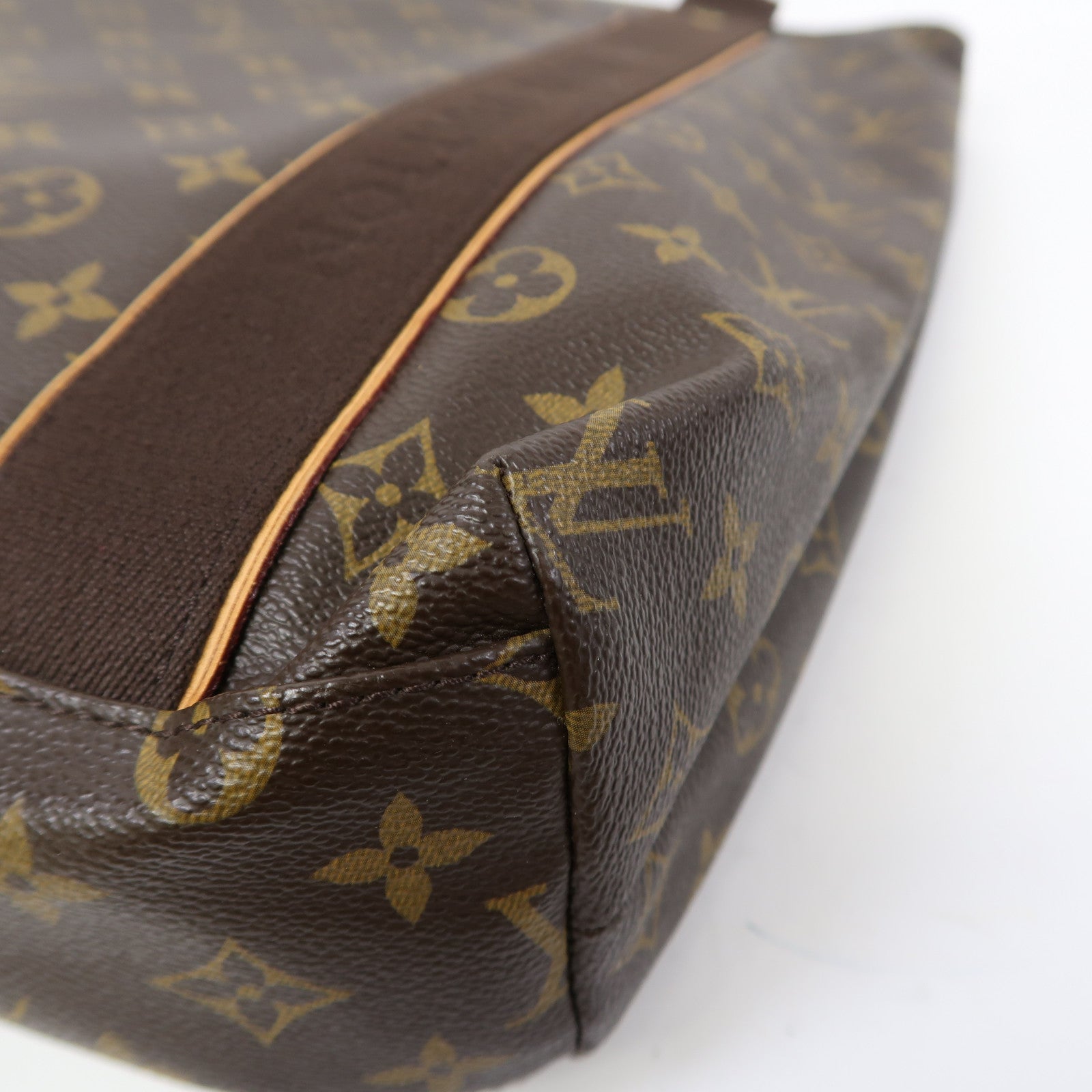 LOUIS VUITTON Monogram Cabas Beaubourg金扣肩背袋啡色