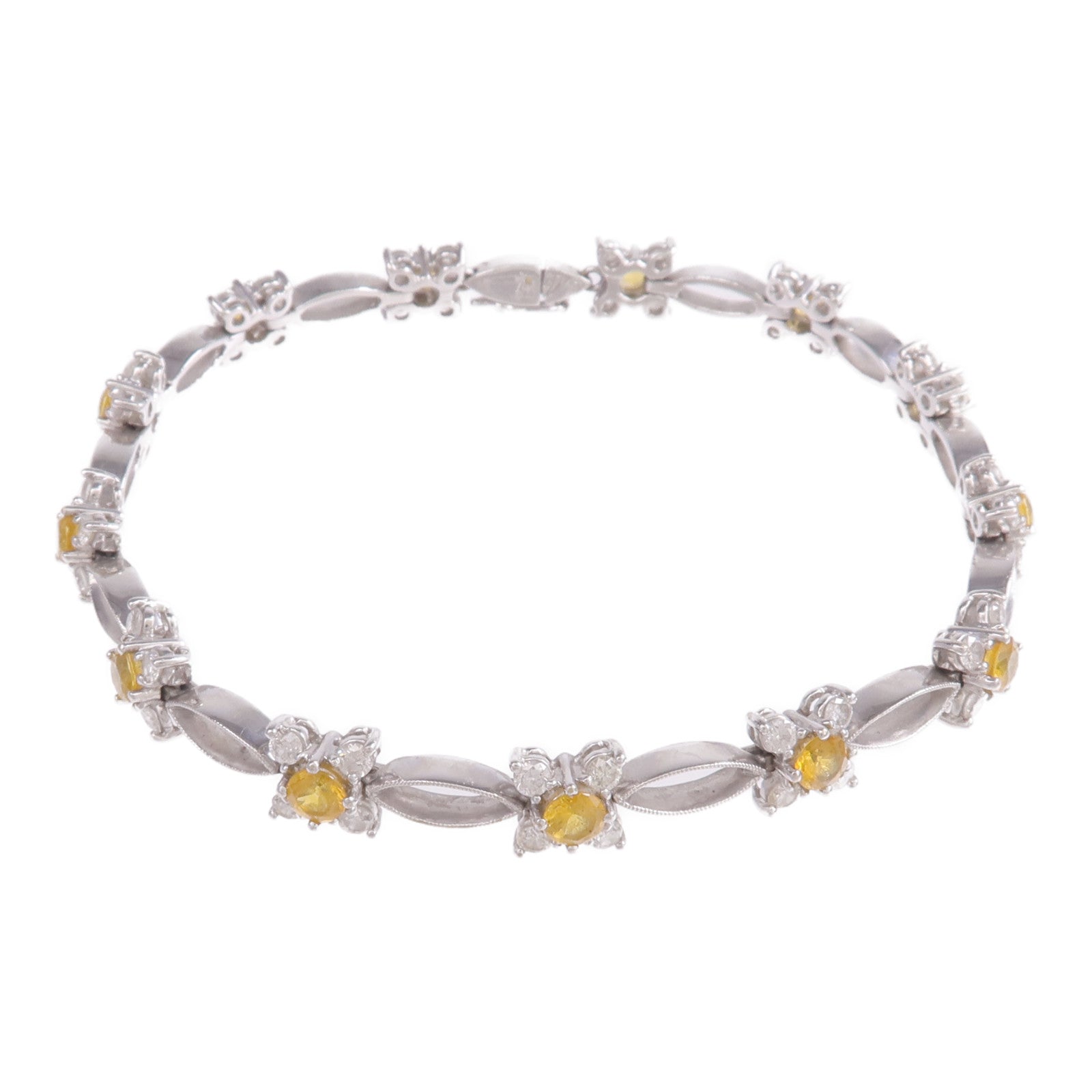 JEWELRY 18K白金Diamond Color Stone Bracelet手鏈