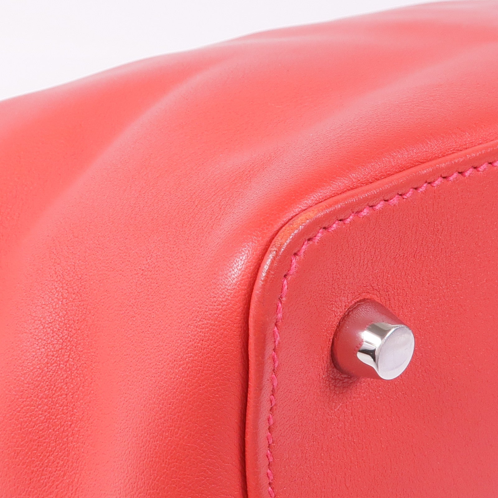 HERMES Swift皮革ToolBox 20銀扣手挽肩背兩用袋Vermillion