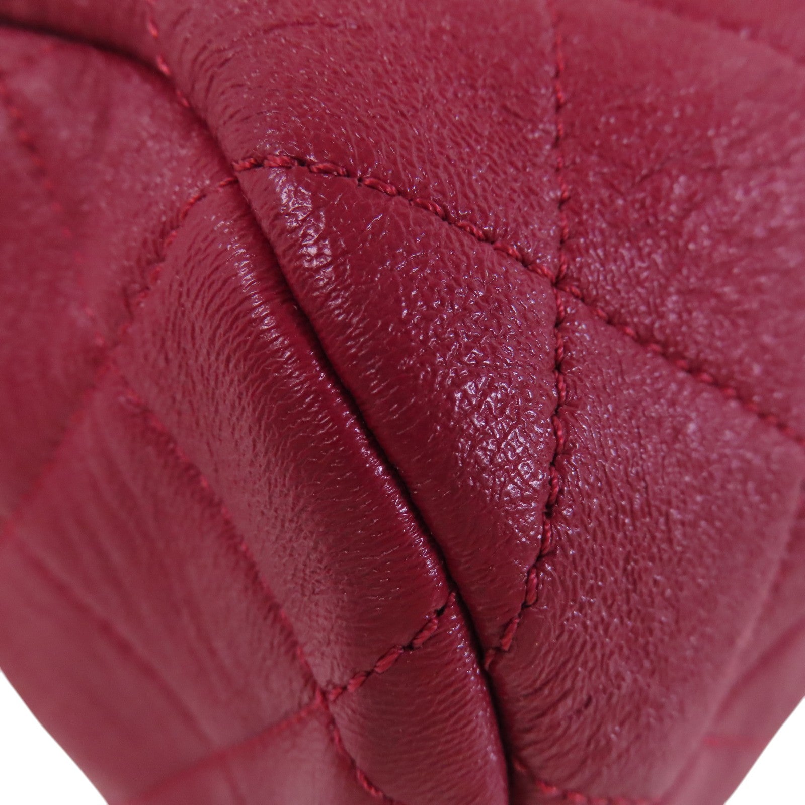 CHANEL 牛皮皮革Chain 2Way Shoulder Bag金扣鏈帶手挽肩背兩用袋