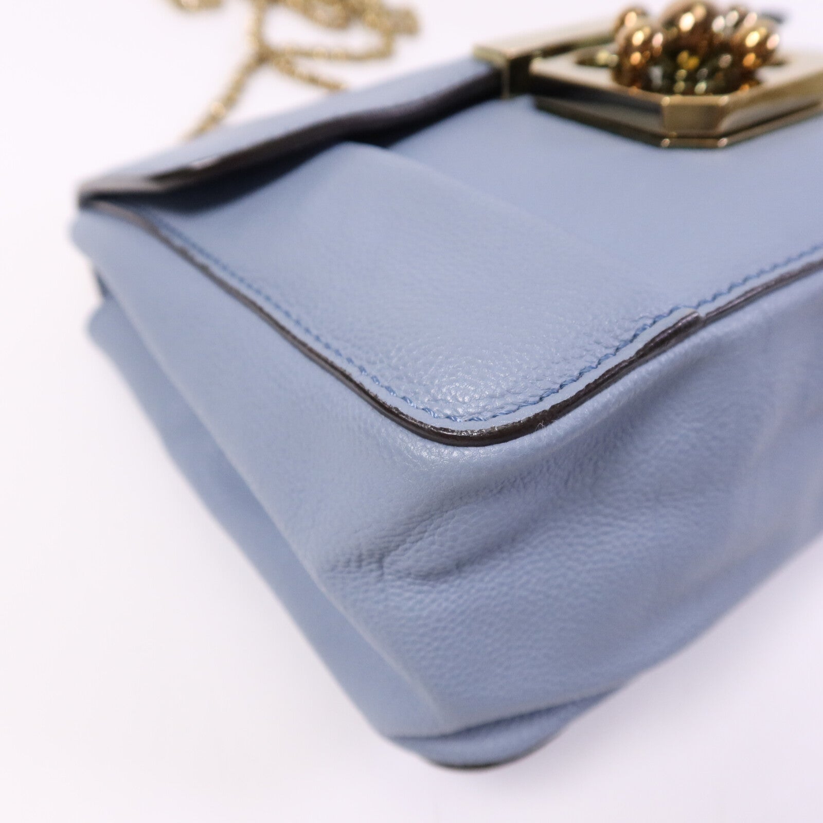 Chloe 【激減優惠】牛皮皮革Shoulder Bag金扣鏈帶肩背袋