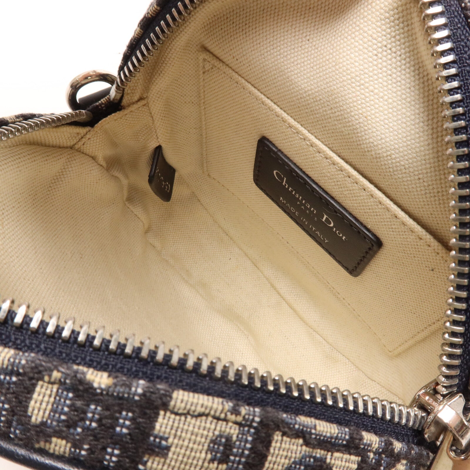Dior 帆布/牛皮皮革Baby Ball Oblique肩背袋
