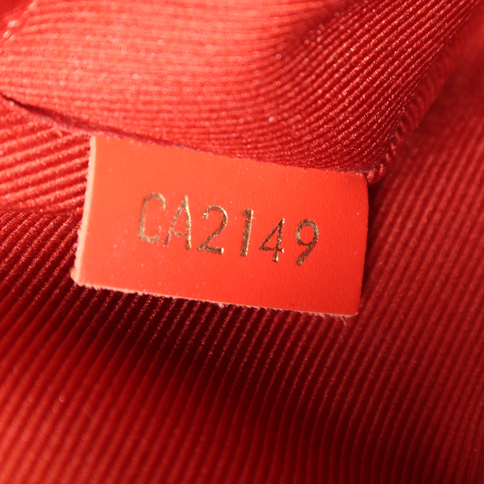 LOUIS VUITTON Monogram Saintonge金扣手挽肩背兩用袋棕色/紅色