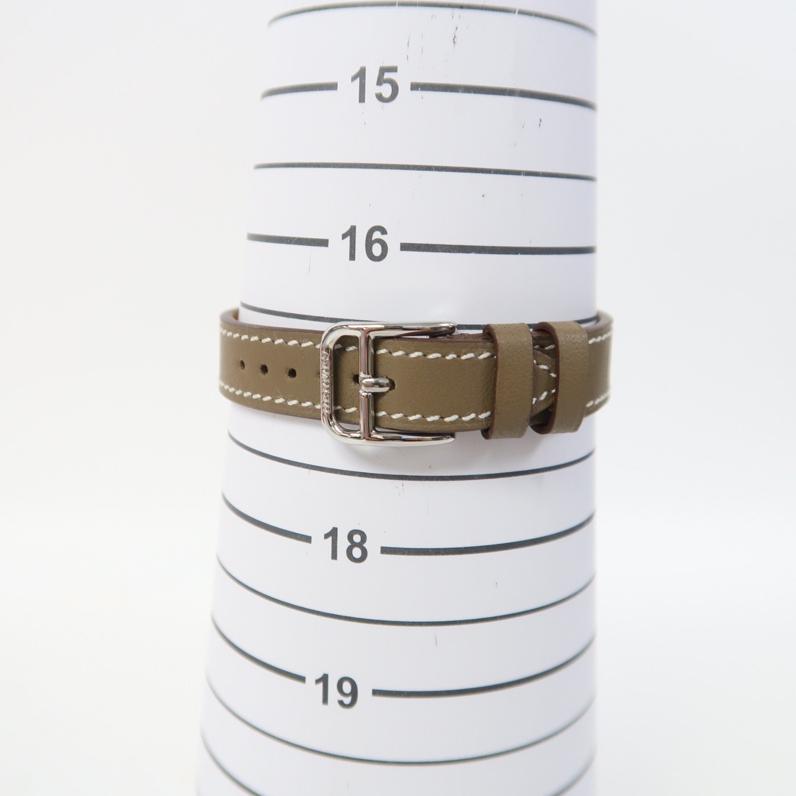 HERMES Nantucketn Dual Time不鏽鋼手錶石英機芯白色