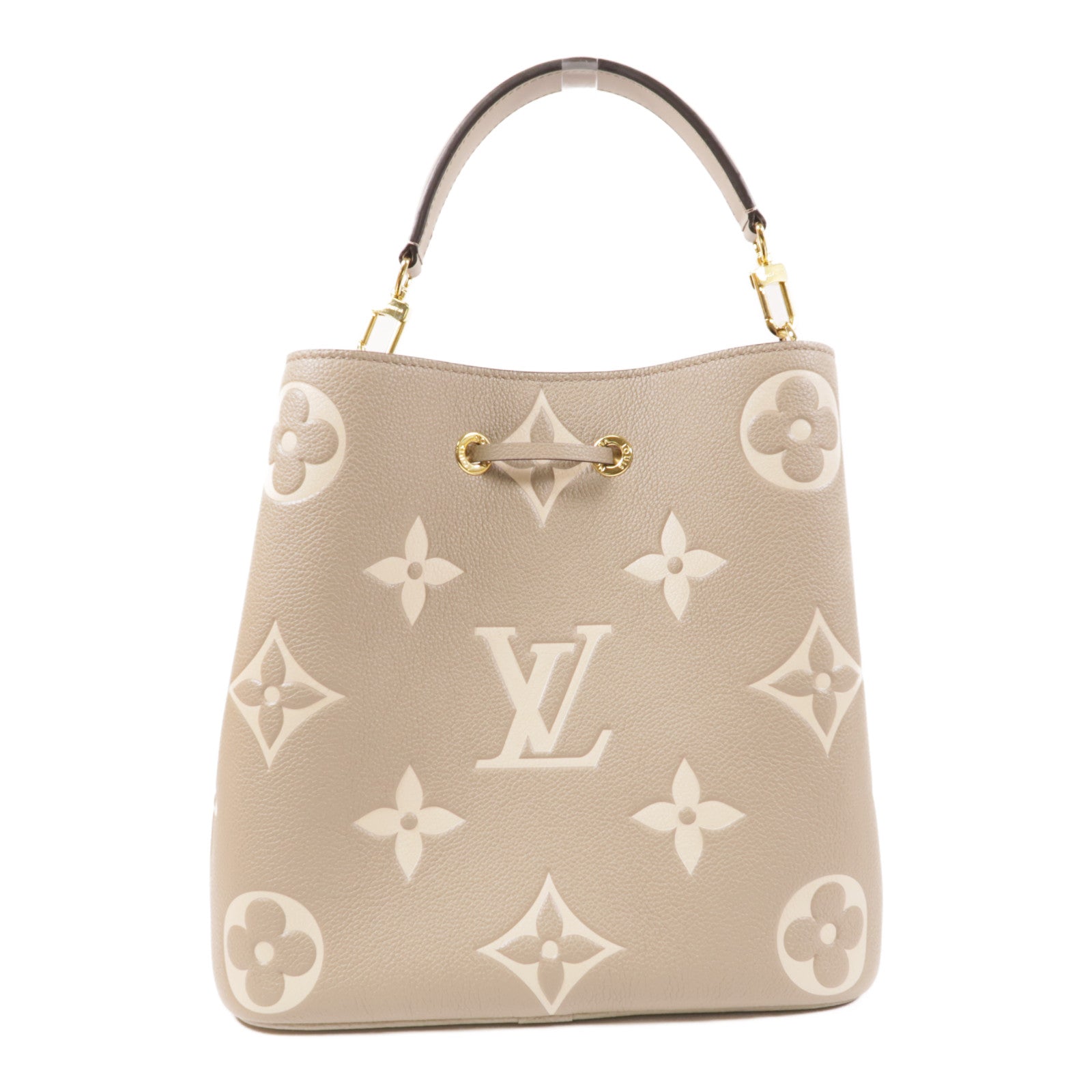 LOUIS VUITTON Monogram Empreinte NeoNoe MM金扣手挽肩背兩用袋