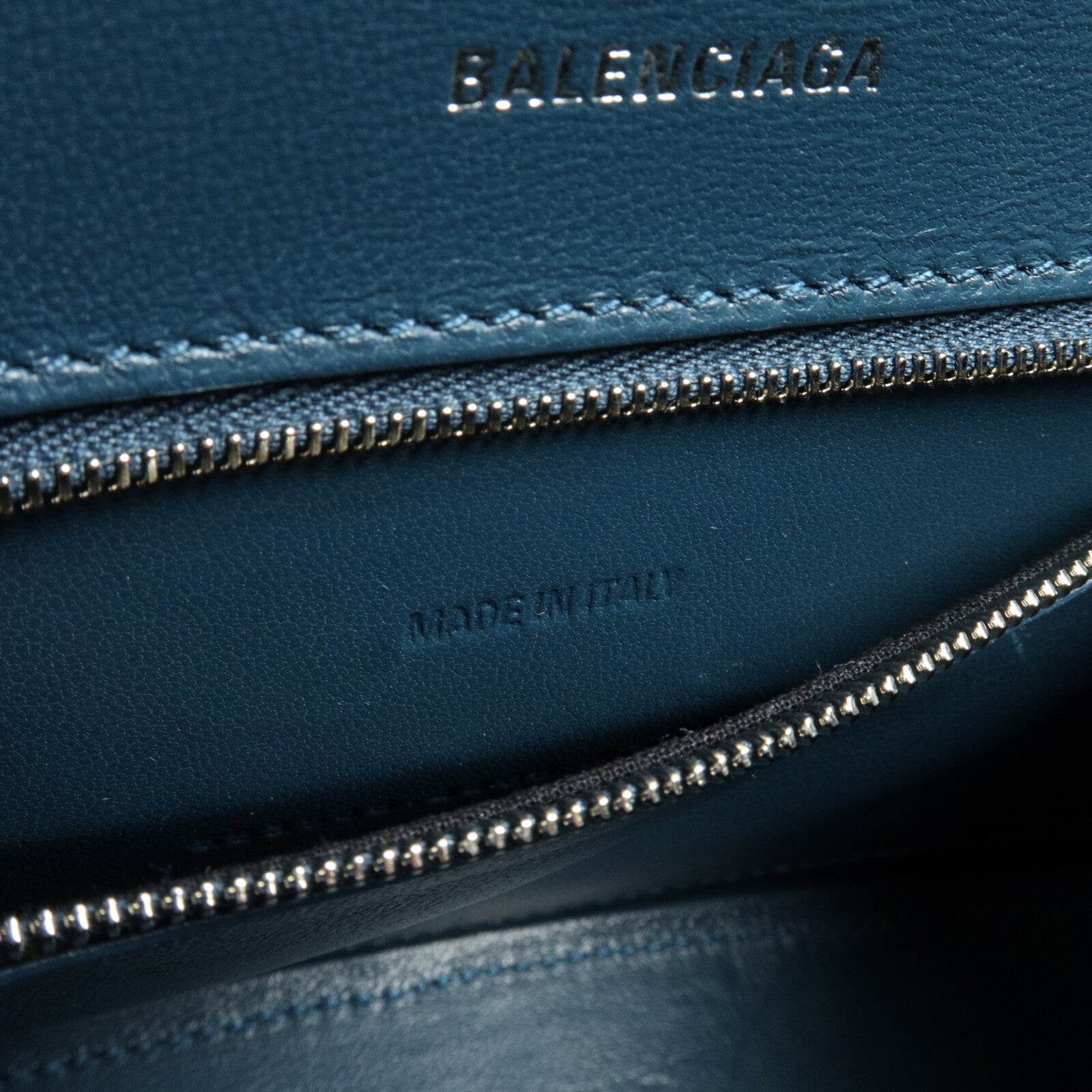 BALENCIAGA 壓花皮革Hourglass Small手挽肩背兩用袋