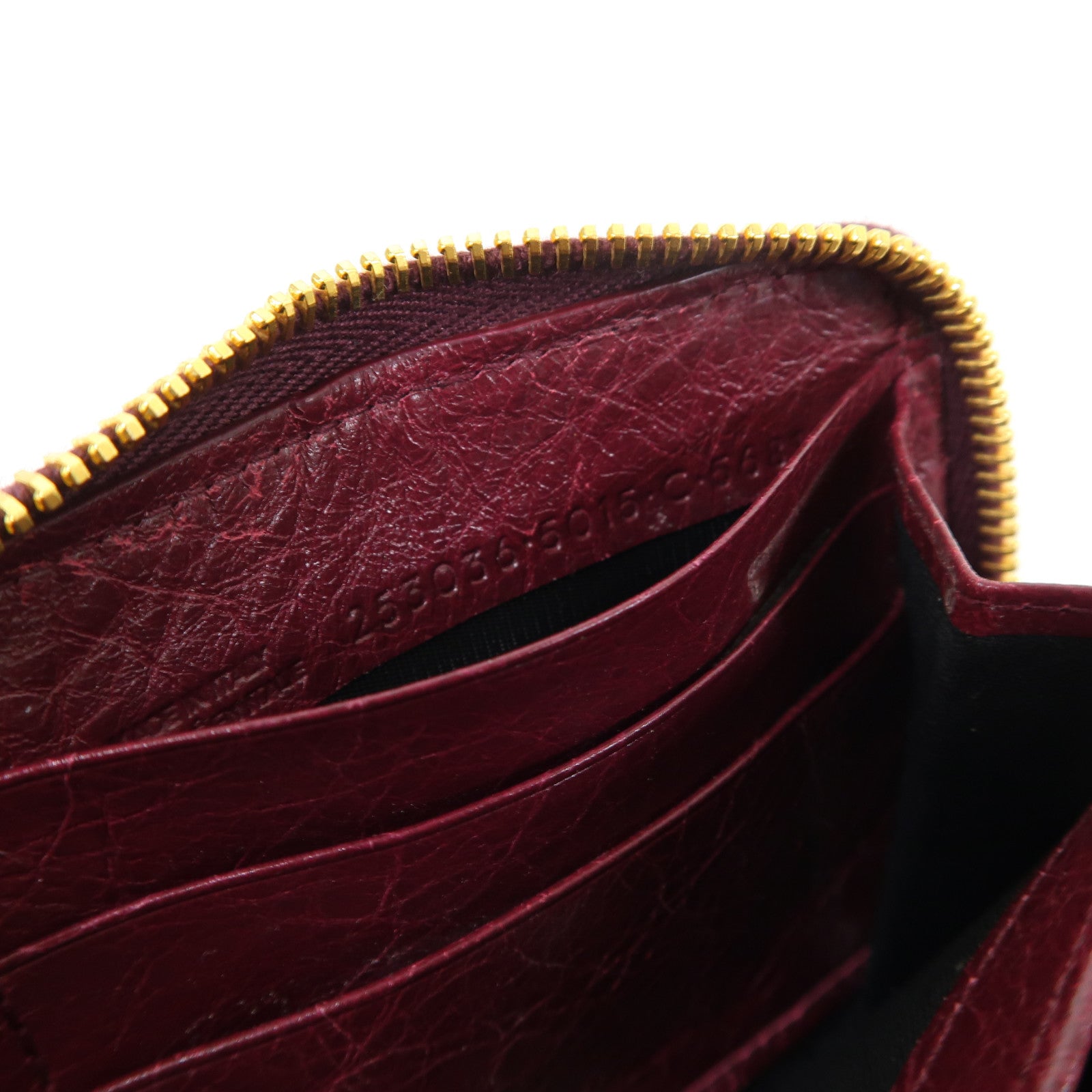 BALENCIAGA 羊皮皮革Long Wallet金扣長錢包紫色