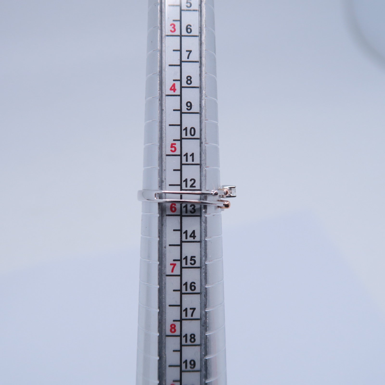 JEWELRY 【激減優惠】18K白金/18K玫瑰金Diamond Ring 0.13ct鑽石戒指US#5.75