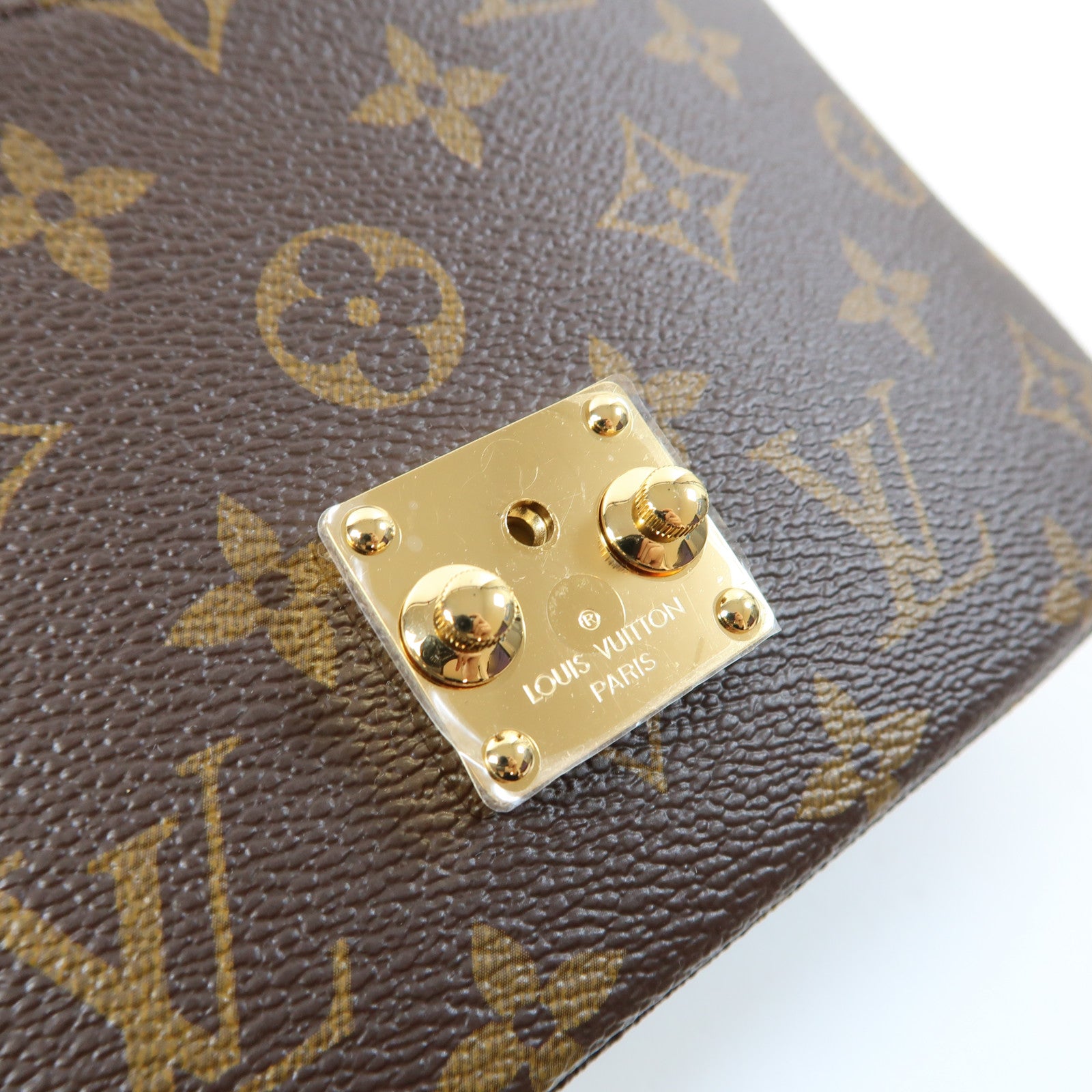 LOUIS VUITTON Monogram Pochette Metis East West金扣手挽肩背兩用袋啡色