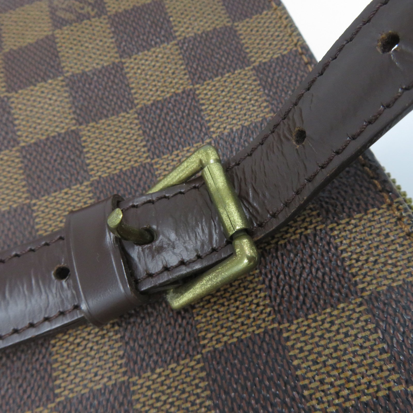 LOUIS VUITTON **【激減優惠】Damier Ebene Chelsea金扣肩背袋啡色