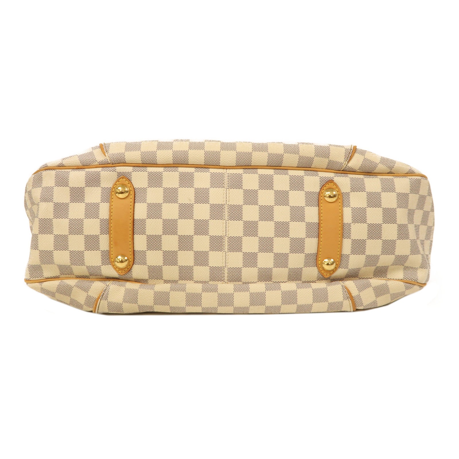 LOUIS VUITTON【激減優惠】 Damier Azur Galliera GM金扣肩背袋白色