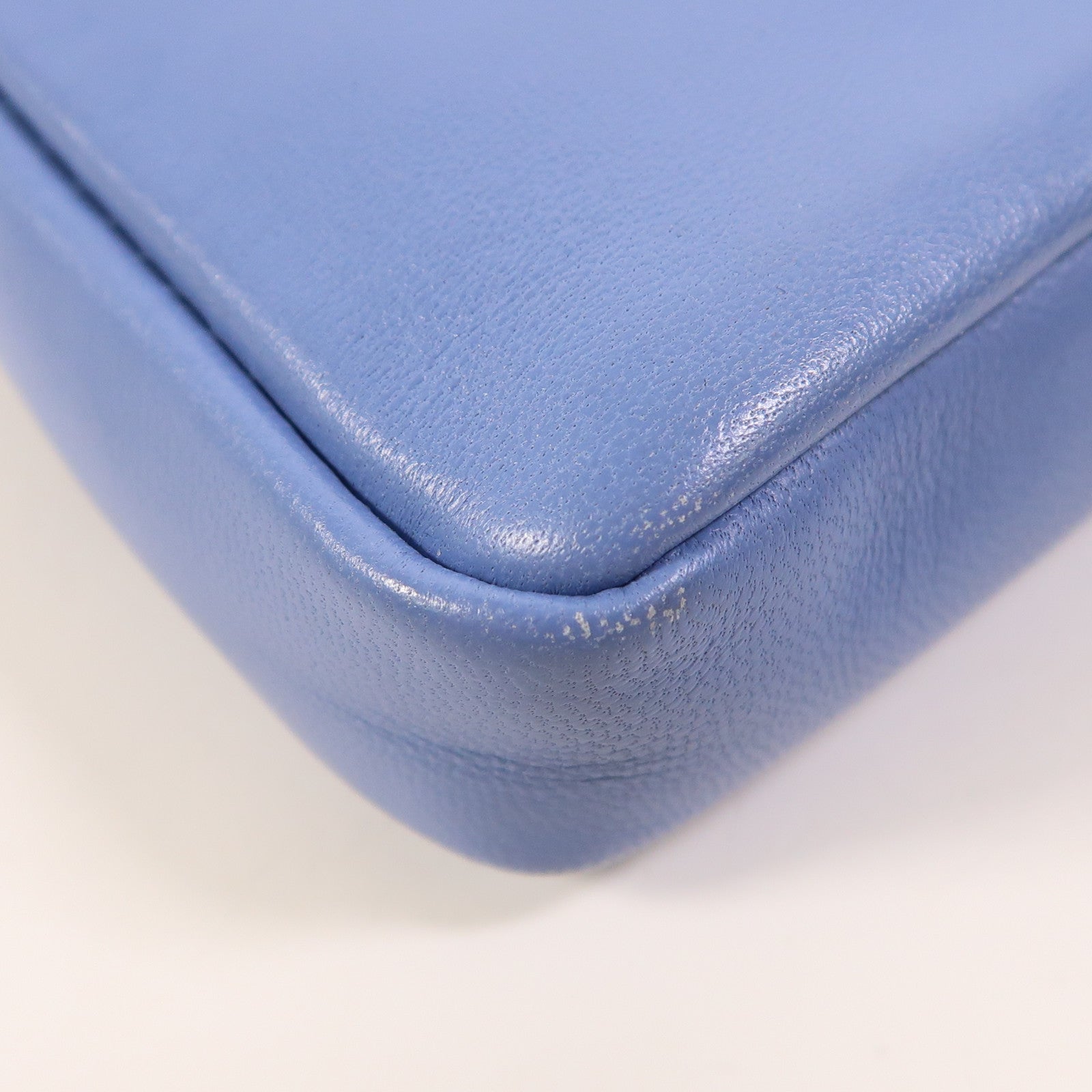 FENDI 牛皮皮革Micro Baguette銀扣手挽肩背兩用袋