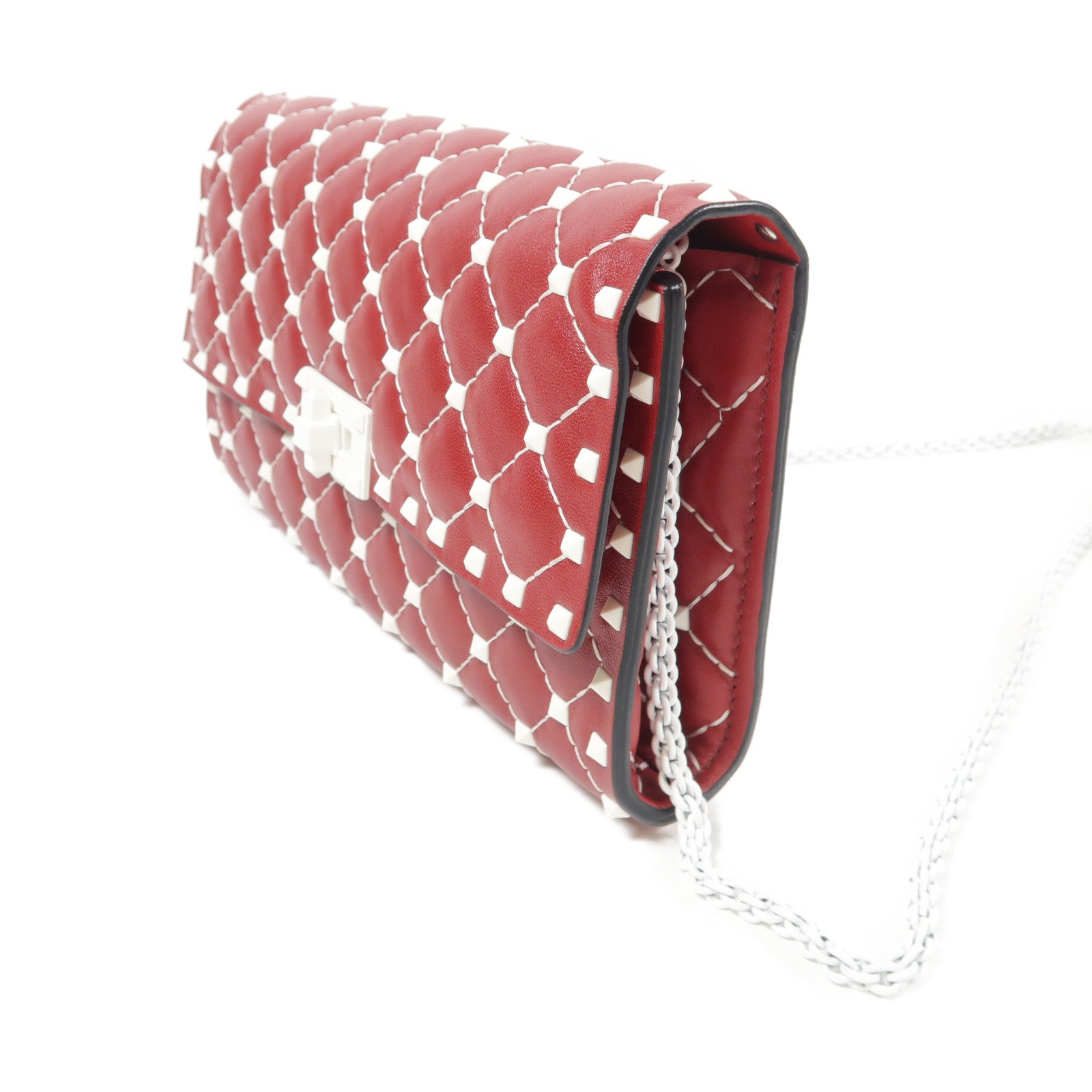 Valentino 牛皮皮革Shoulder Bag鏈帶肩背袋