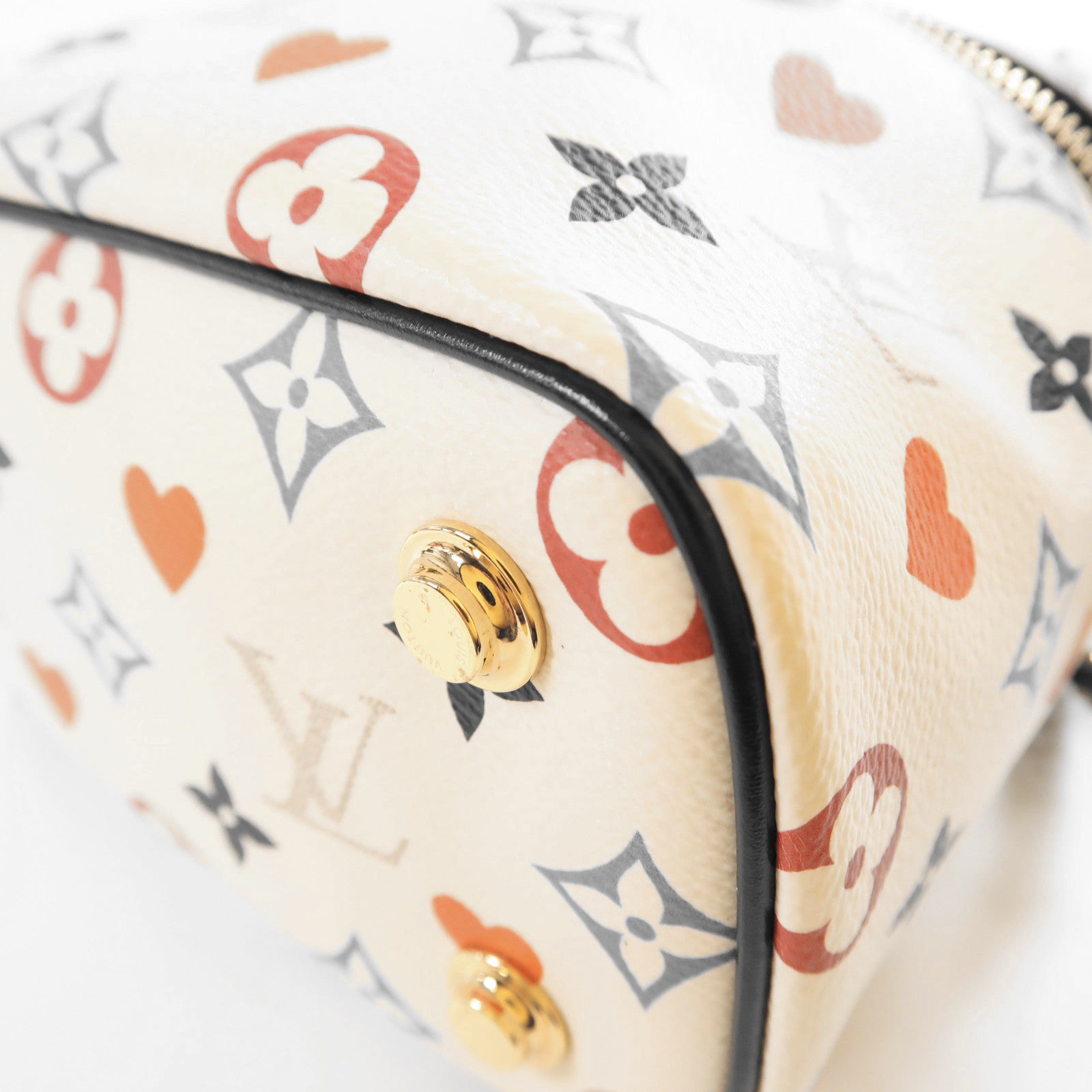 LOUIS VUITTON Monogram Game On Vanity PM金扣鏈帶手挽肩背兩用袋