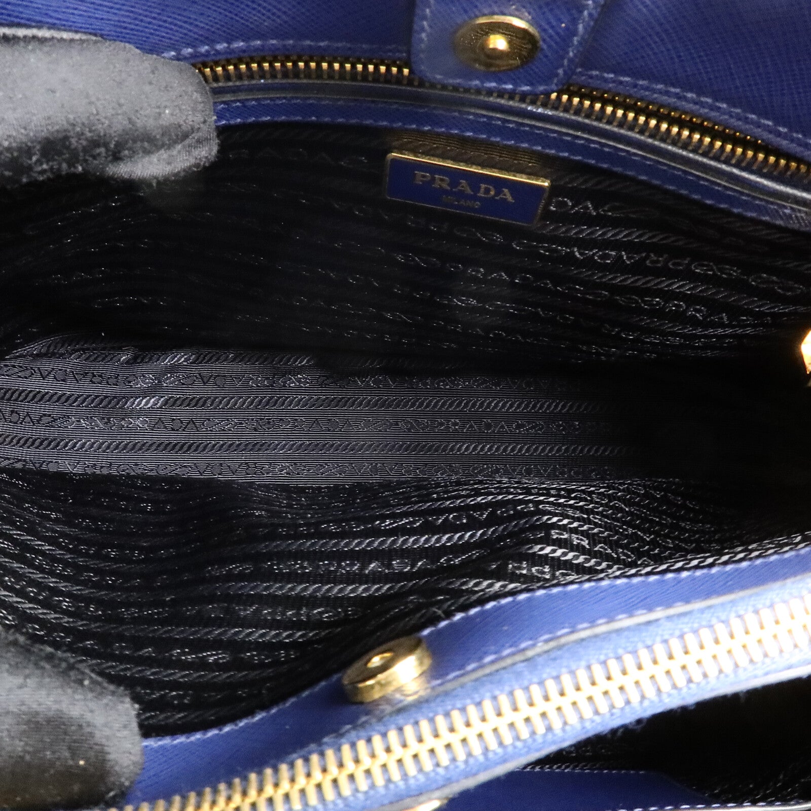 PRADA 牛皮皮革Galleria Saffiano Lux手挽肩背兩用袋