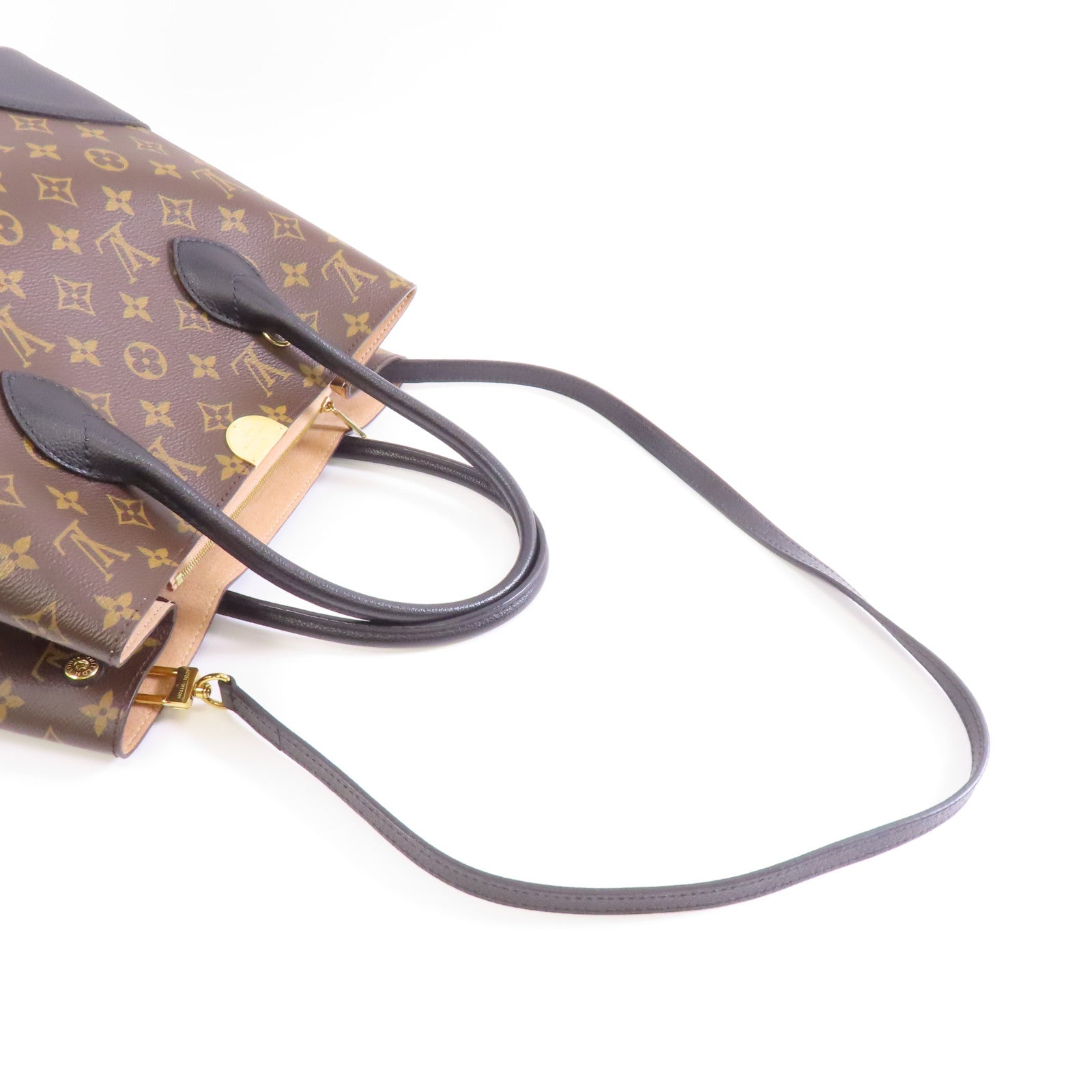 LOUIS VUITTON Monogram Flandrin金扣手挽肩背兩用袋棕色