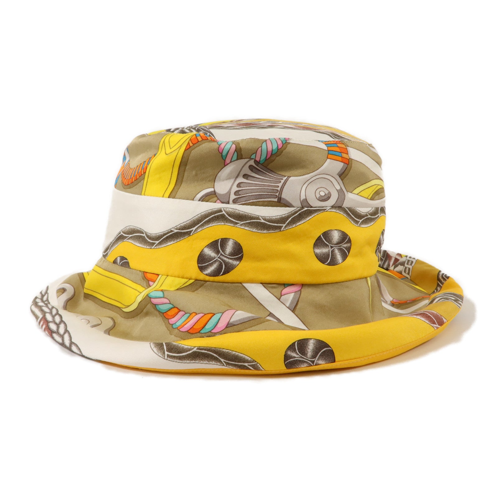 HERMES 絲質/棉質Bucket Hat帽子