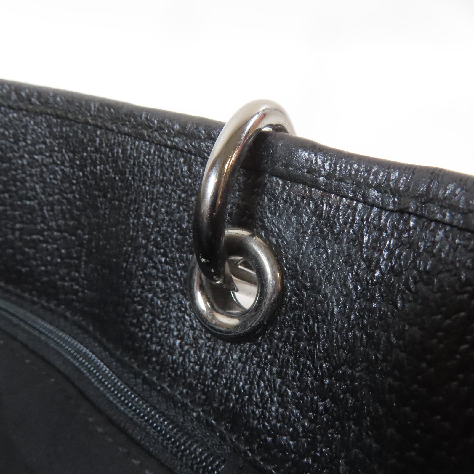 GUCCI 帆布Tote Bag銀扣手挽袋黑色