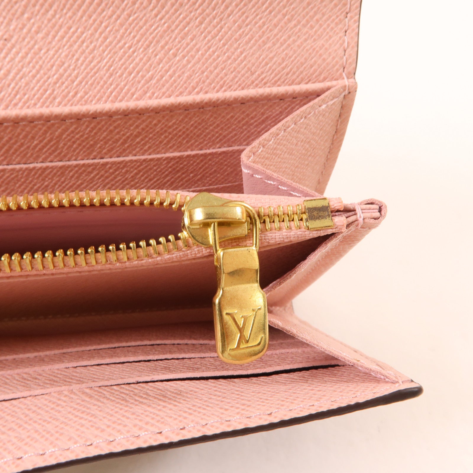 LOUIS VUITTON Monogram Sarah Wallet金扣長錢包啡色