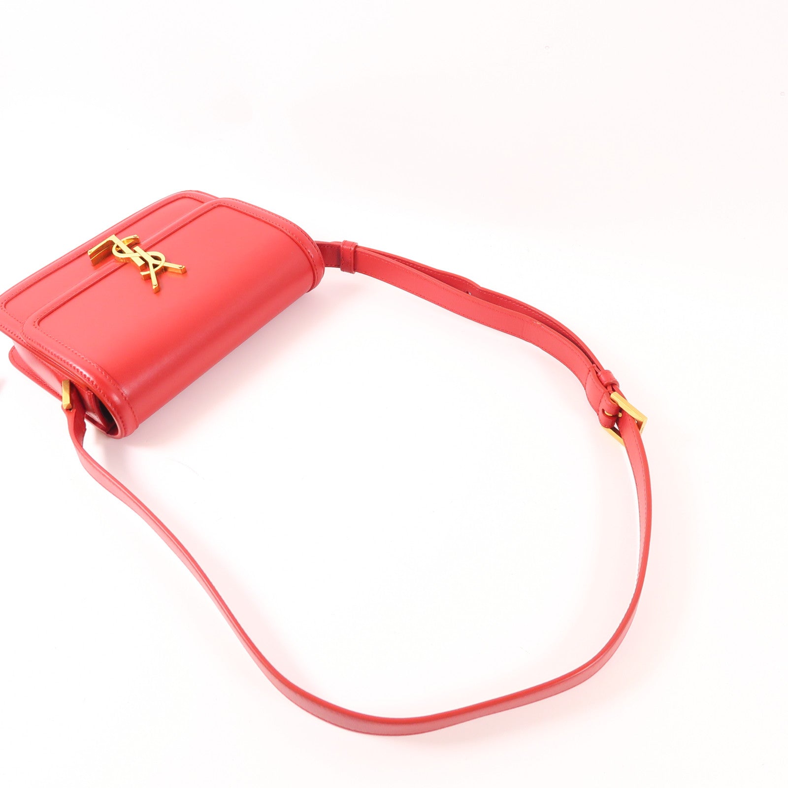 SAINT LAURENT 牛皮皮革Solferino Box金扣肩背袋