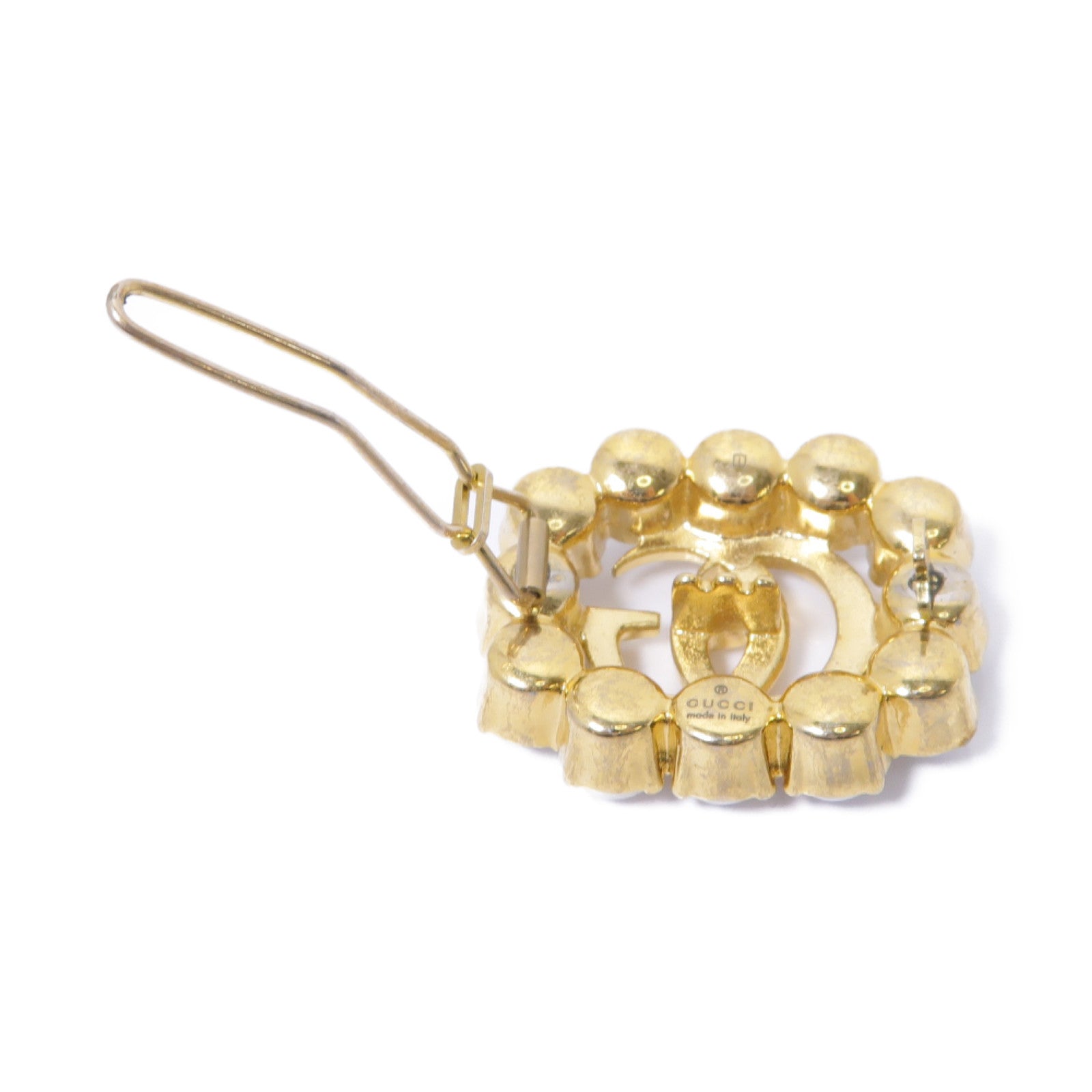 GUCCI PVC/金屬Hair Clip髮夾金色