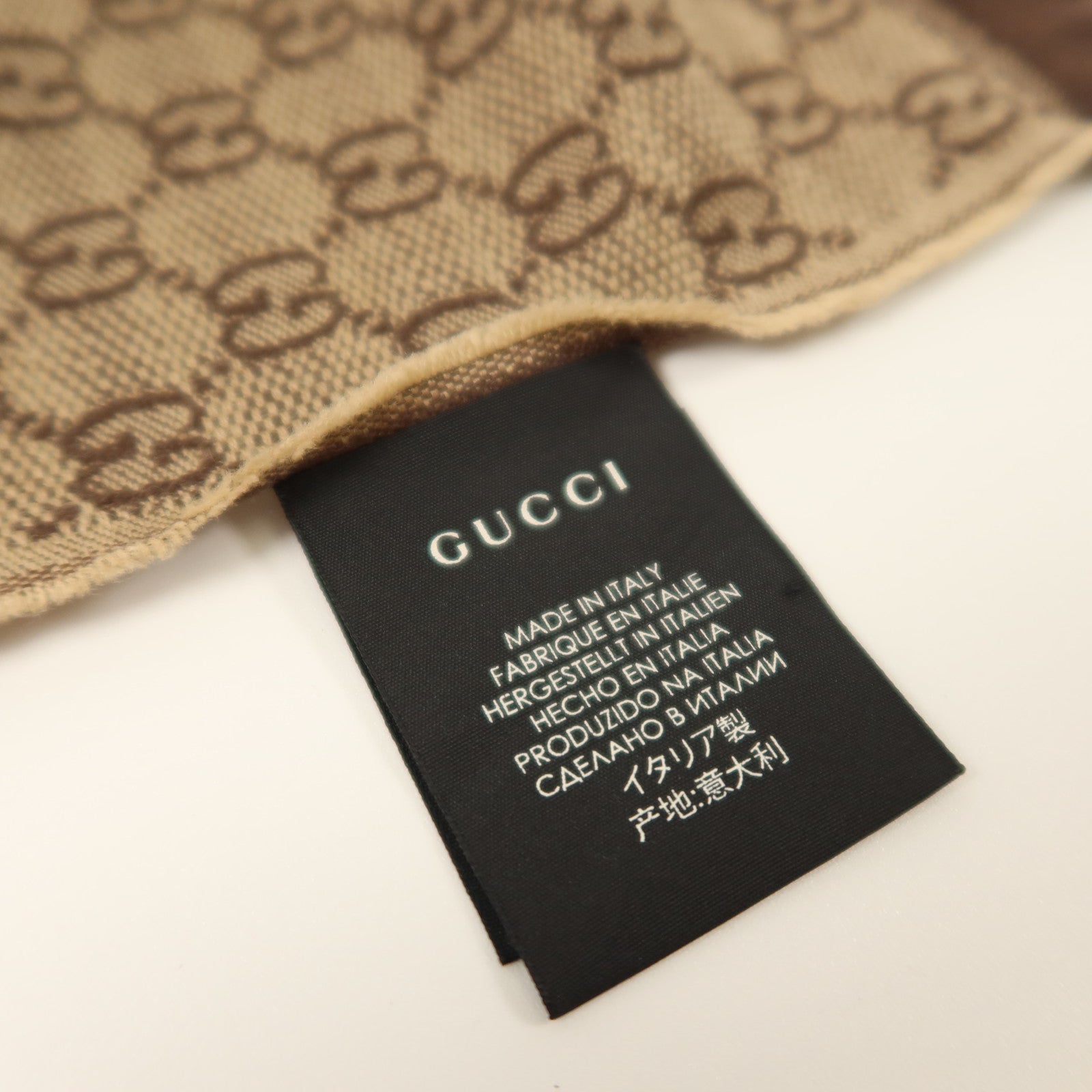 GUCCI 羊毛/絲質Scarf 180x37cm絲巾