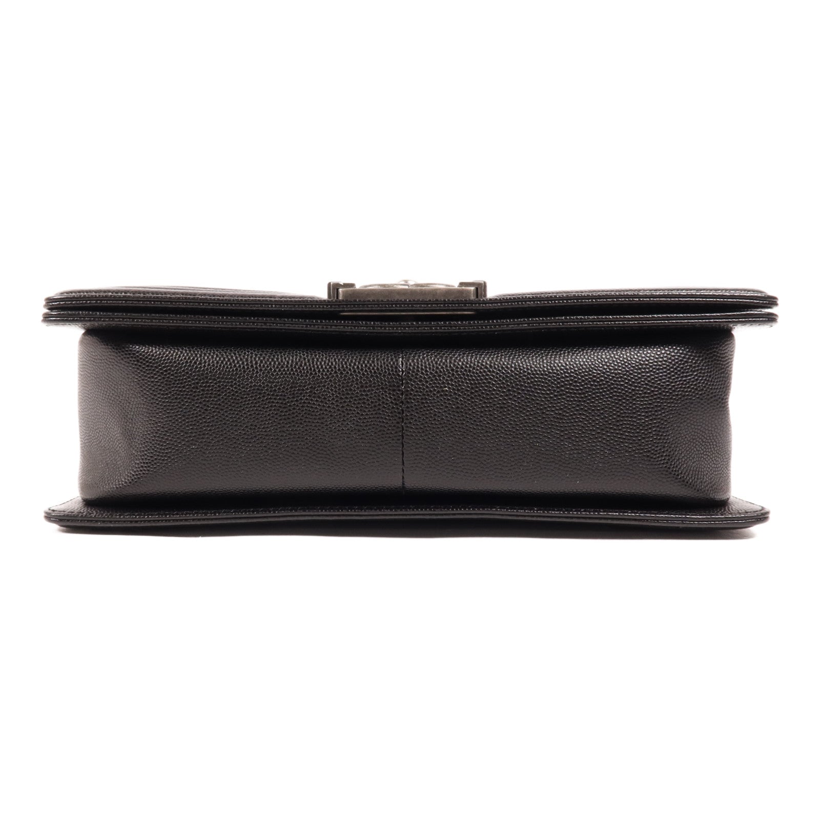 CHANEL 牛皮皮革Boy 25銀扣肩背袋