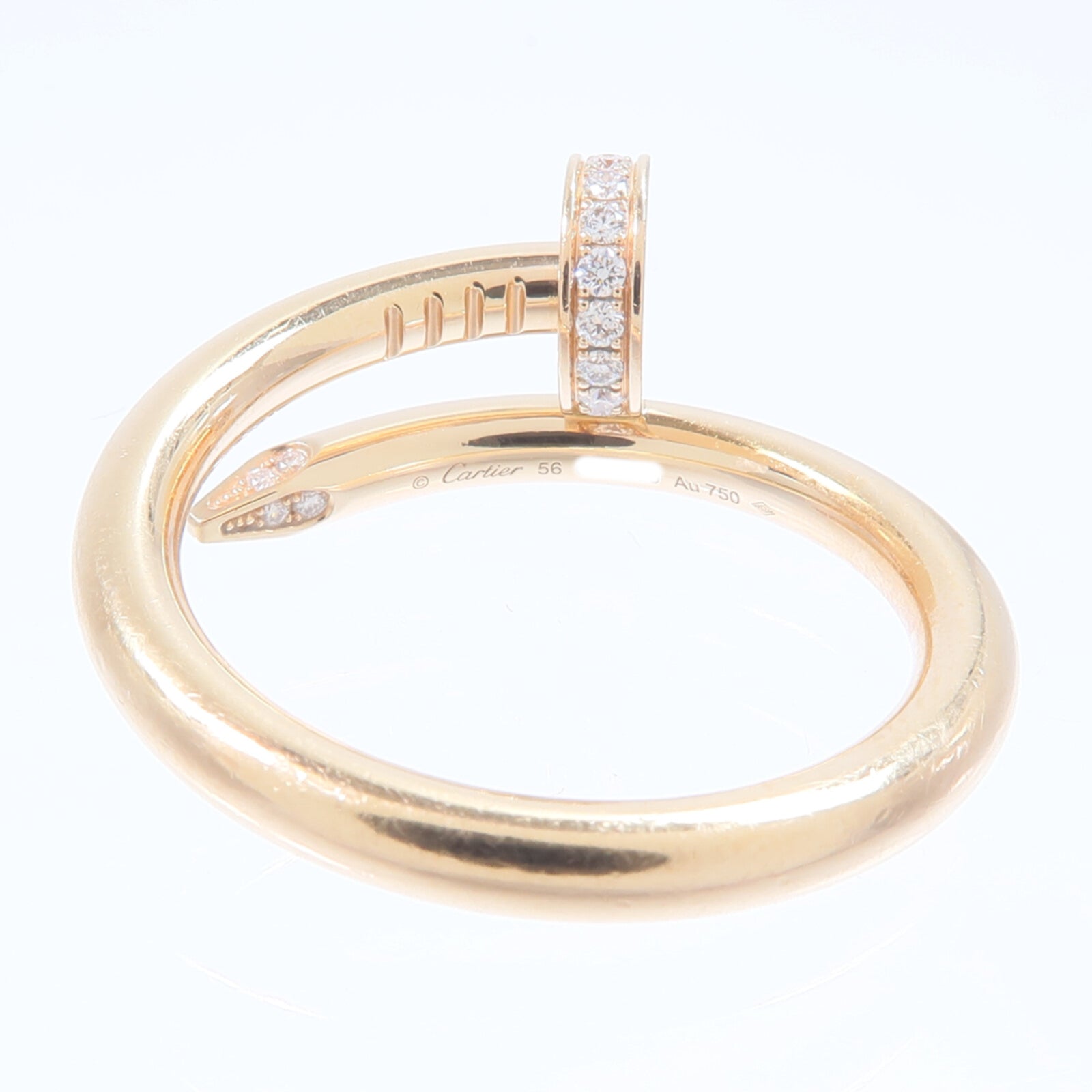 CARTIER 18K玫瑰金Juste Un Clou Classic Design Diamond鑽石戒指