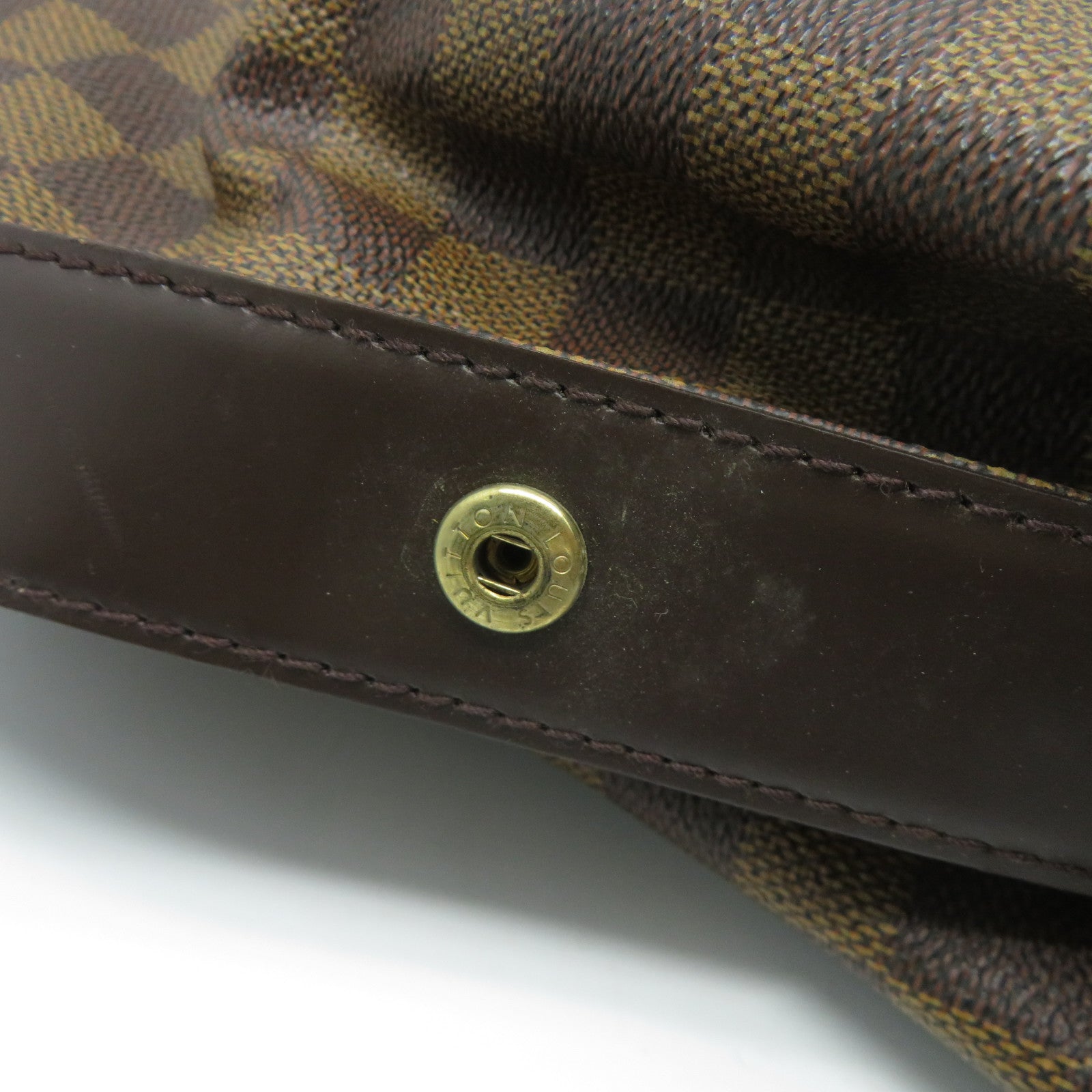 LOUIS VUITTON **【激減優惠】Damier Ebene Chelsea金扣肩背袋啡色