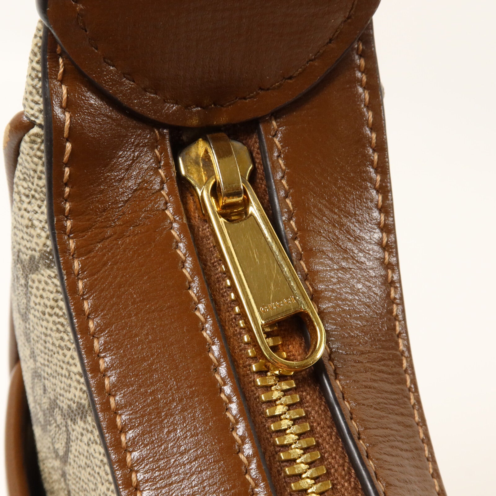 GUCCI 塗層帆布2 Way Shoulder鏈帶手挽肩背兩用袋