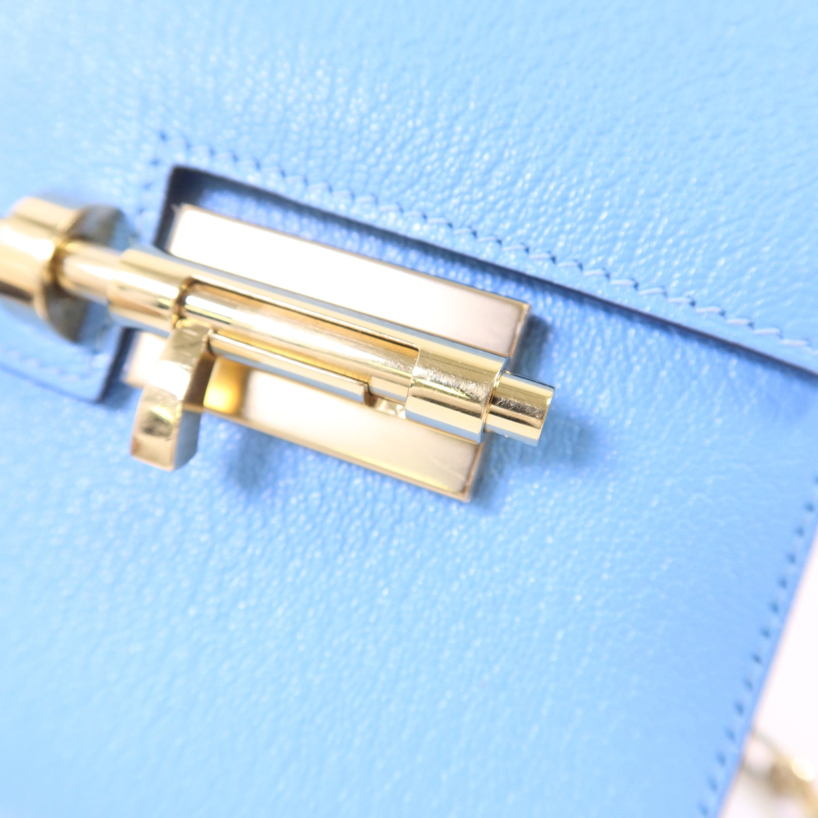 HERMES Chevre皮革Verrou Mini金扣鏈帶肩背袋