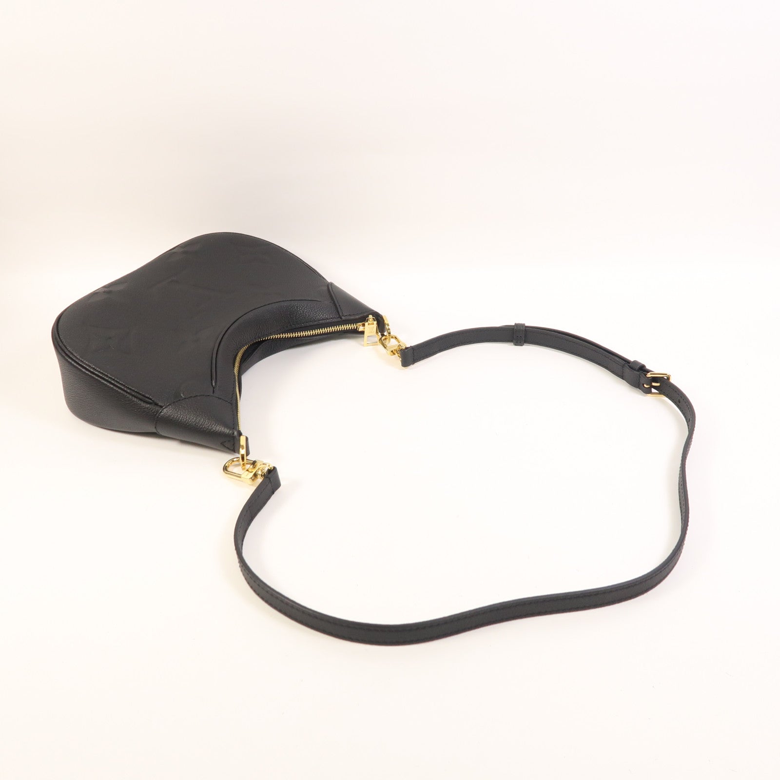 LOUIS VUITTON Monogram Empreinte Bagatelle金扣手挽肩背兩用袋