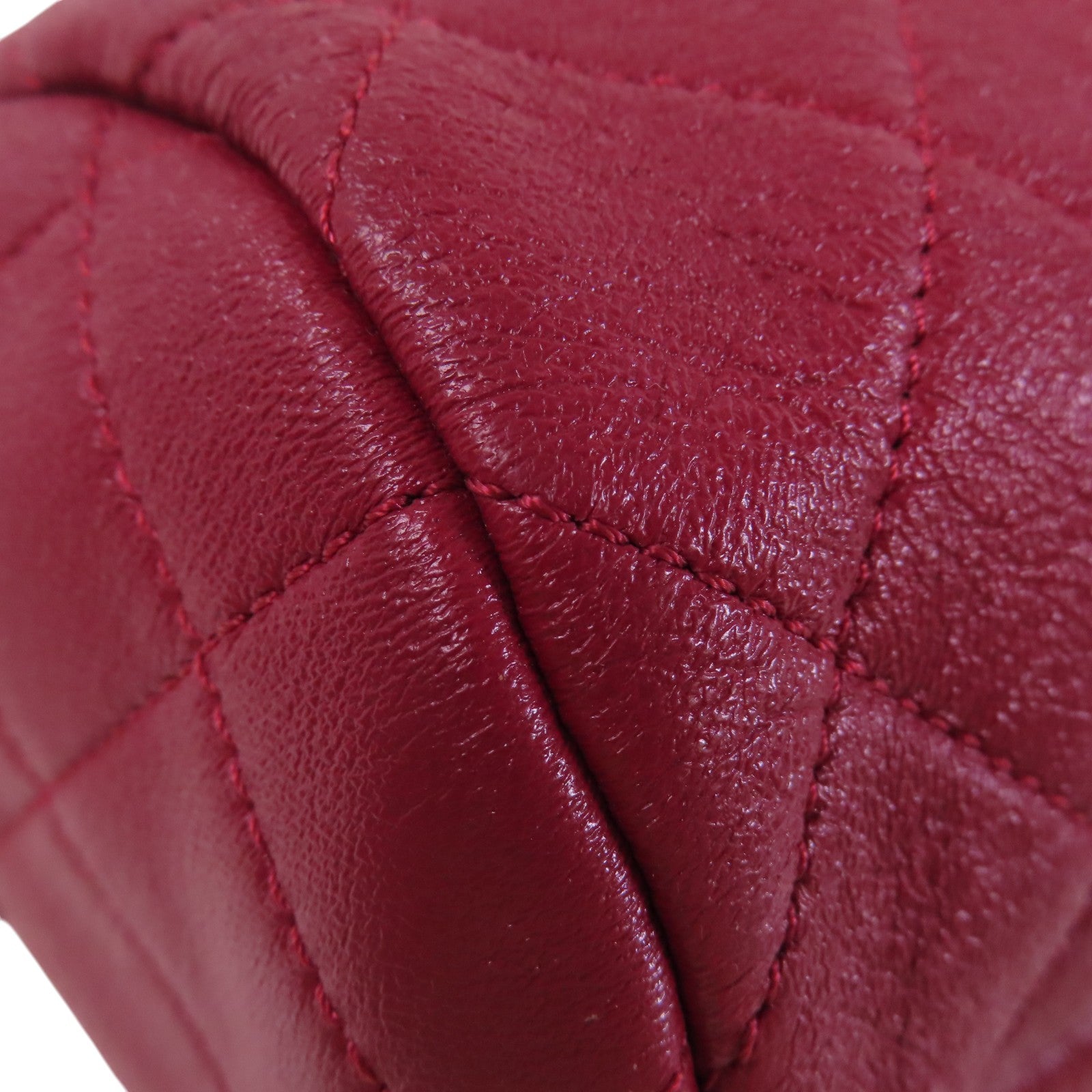 CHANEL 牛皮皮革Chain 2Way Shoulder Bag金扣鏈帶手挽肩背兩用袋