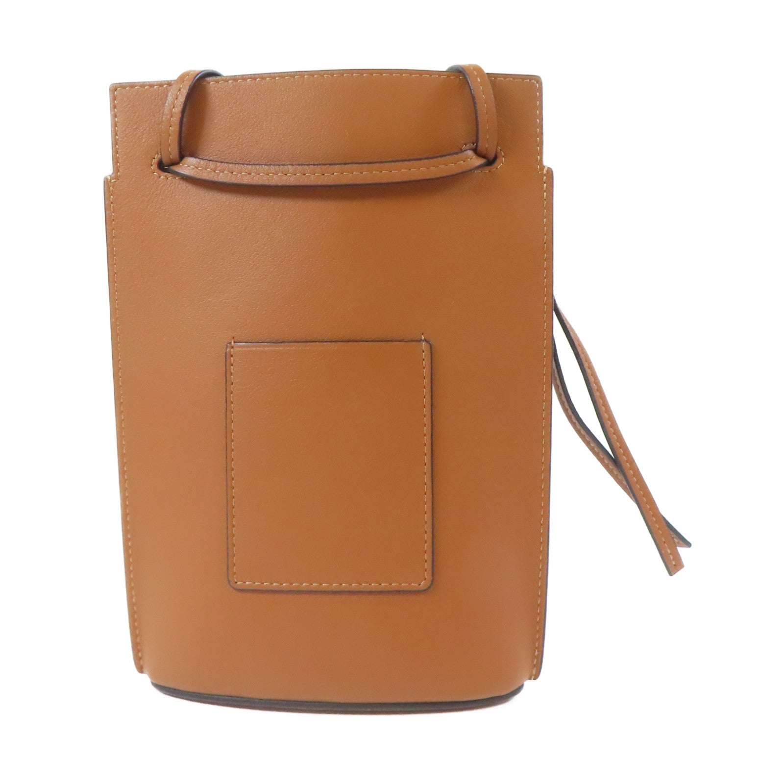 LOEWE 【激減優惠】牛皮皮革Dice Pocket金扣肩背袋啡色