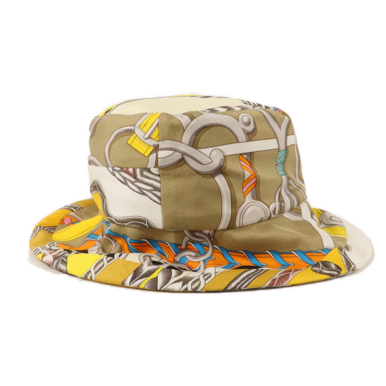 HERMES 絲質/棉質Bucket Hat帽子