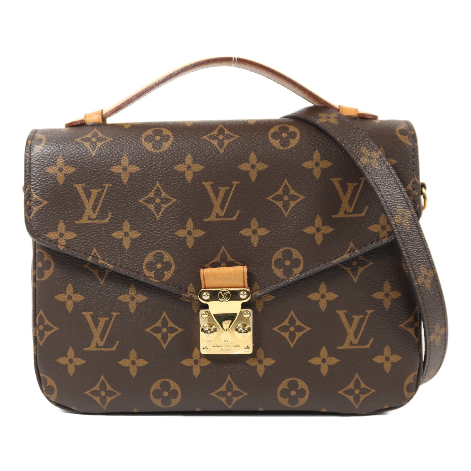 LOUIS VUITTON Monogram Pochette Metis MM金扣手挽肩背兩用袋