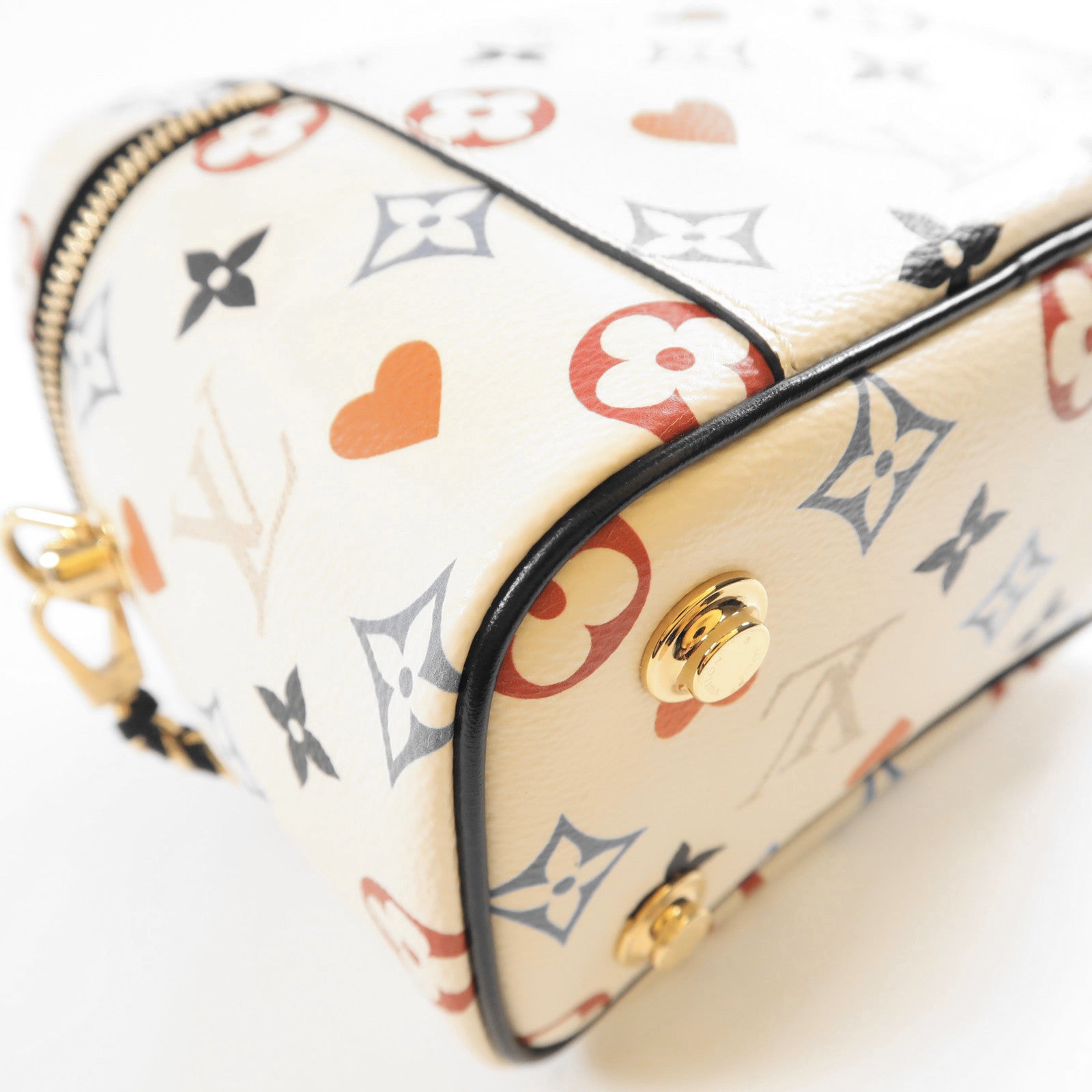 LOUIS VUITTON Monogram Game On Vanity PM金扣鏈帶手挽肩背兩用袋