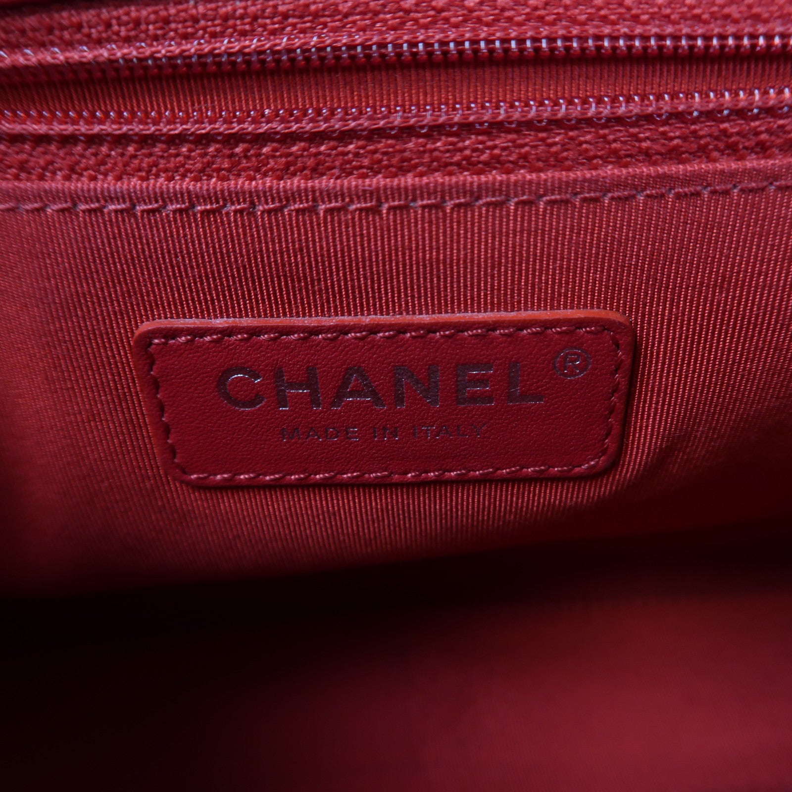 CHANEL 【激減優惠】菱格羊皮皮革Shoulder Bag銀扣鏈帶肩背袋紅色