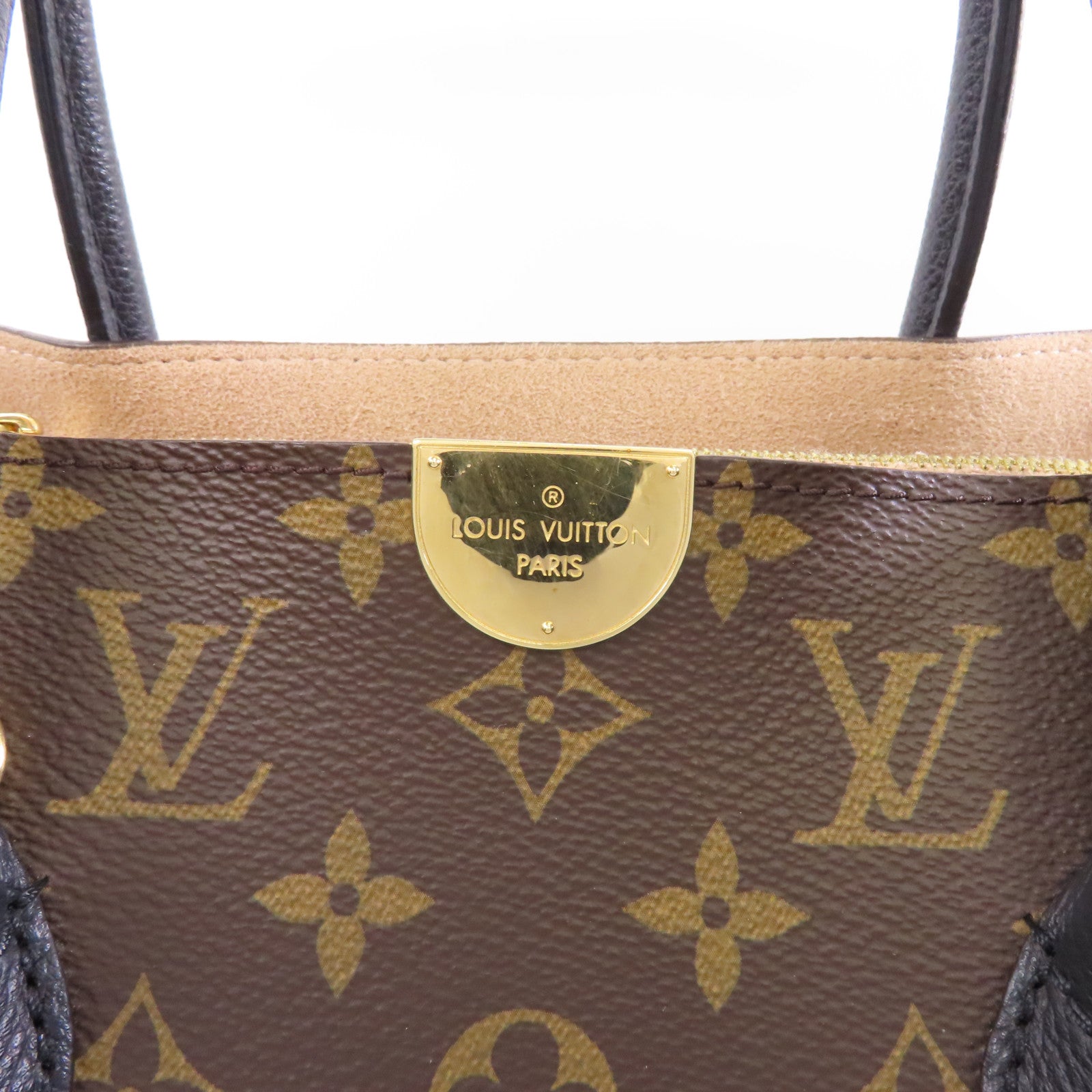 LOUIS VUITTON Monogram Flandrin金扣手挽肩背兩用袋棕色