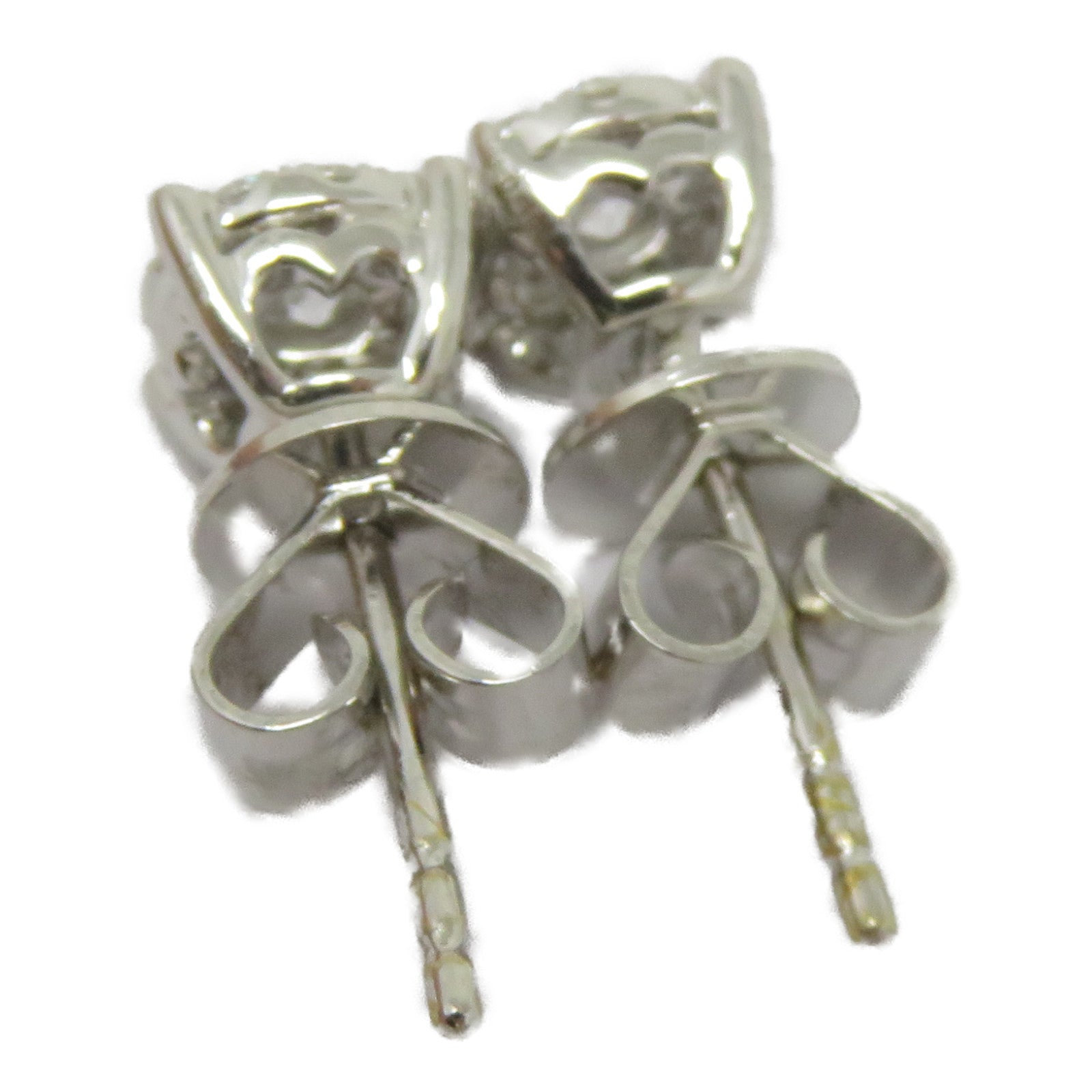 JEWELRY 18K白金Diamond Earrings 0.099ct/0.104ct鑽石耳環