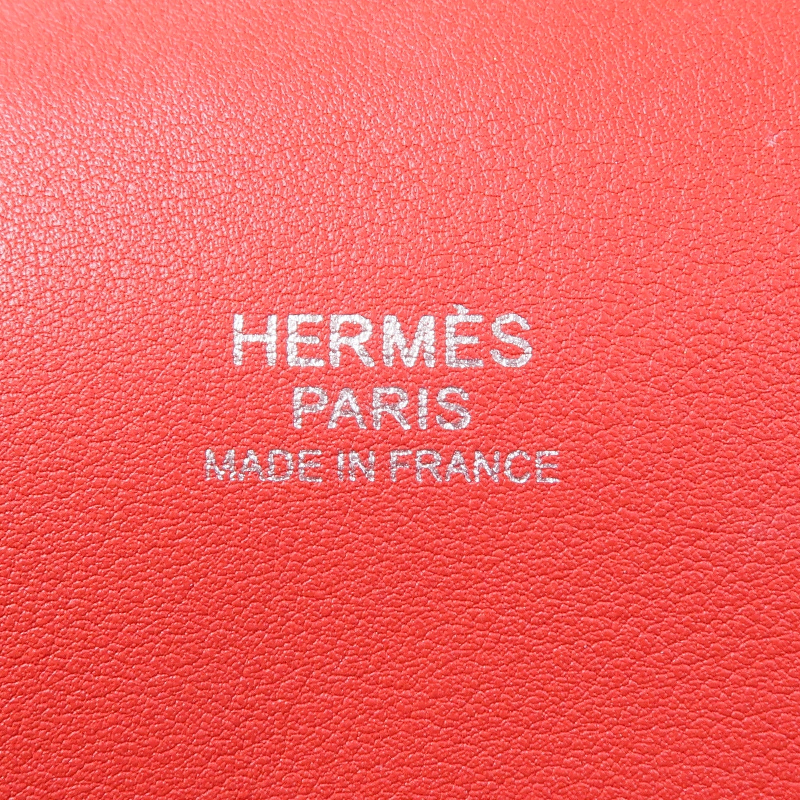 HERMES Swift皮革ToolBox 20銀扣手挽肩背兩用袋Vermillion