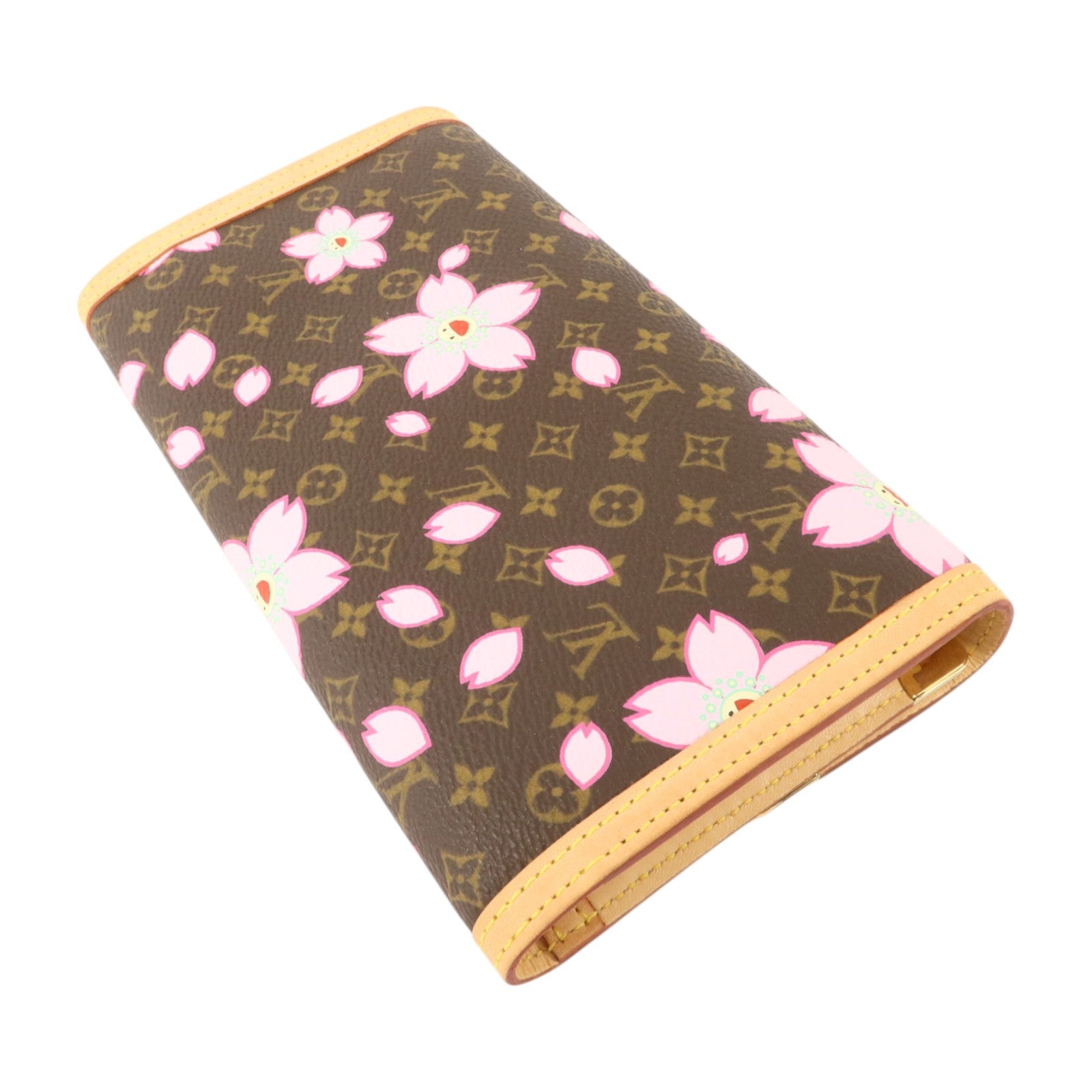 LOUIS VUITTON Monogram Cherry Blossom Porte Tresor International Wallet長錢包