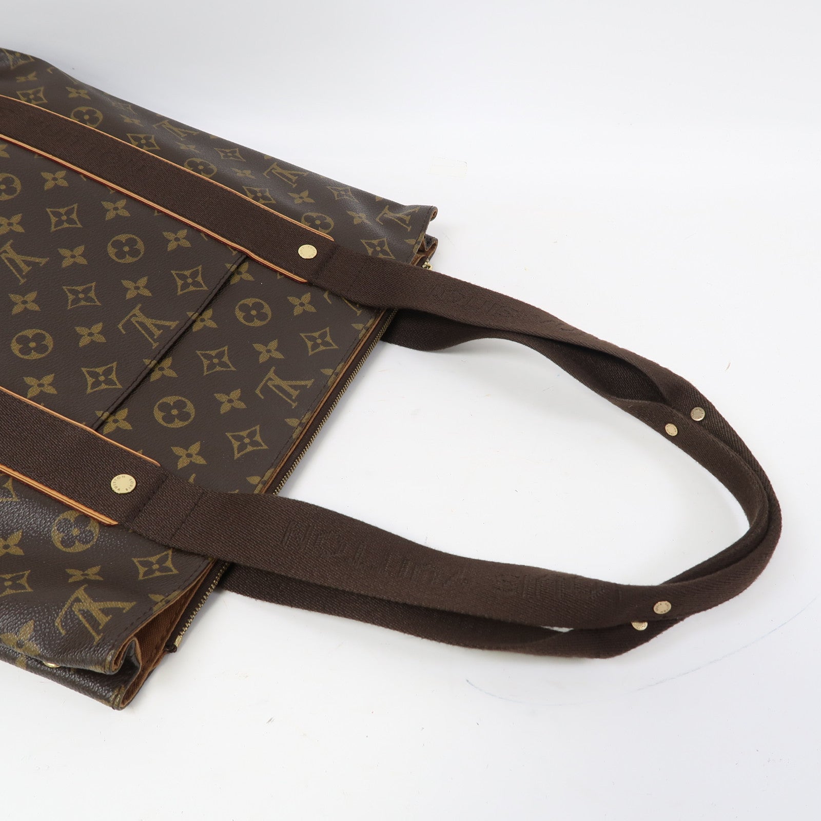 LOUIS VUITTON Monogram Cabas Beaubourg金扣肩背袋啡色