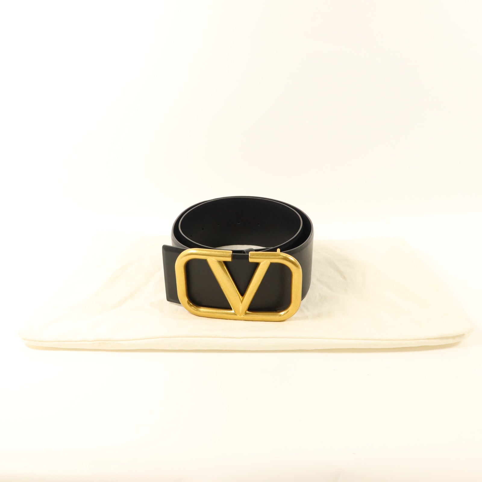Valentino 牛皮皮革Valentino Garavani 95cm Belt皮帶