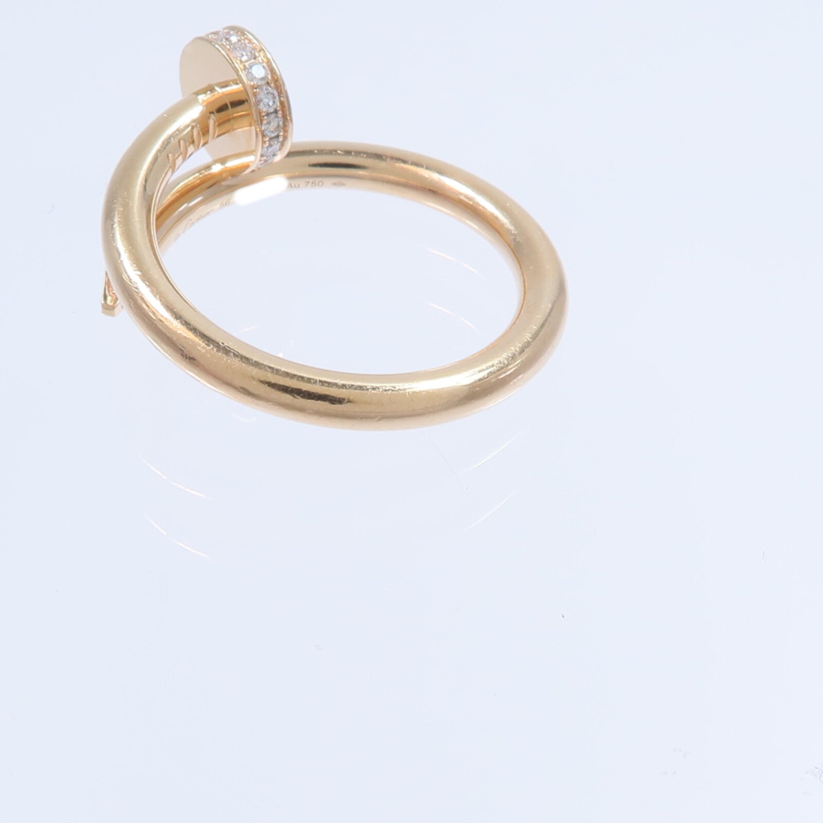 CARTIER 18K玫瑰金Juste Un Clou Classic Design Diamond鑽石戒指